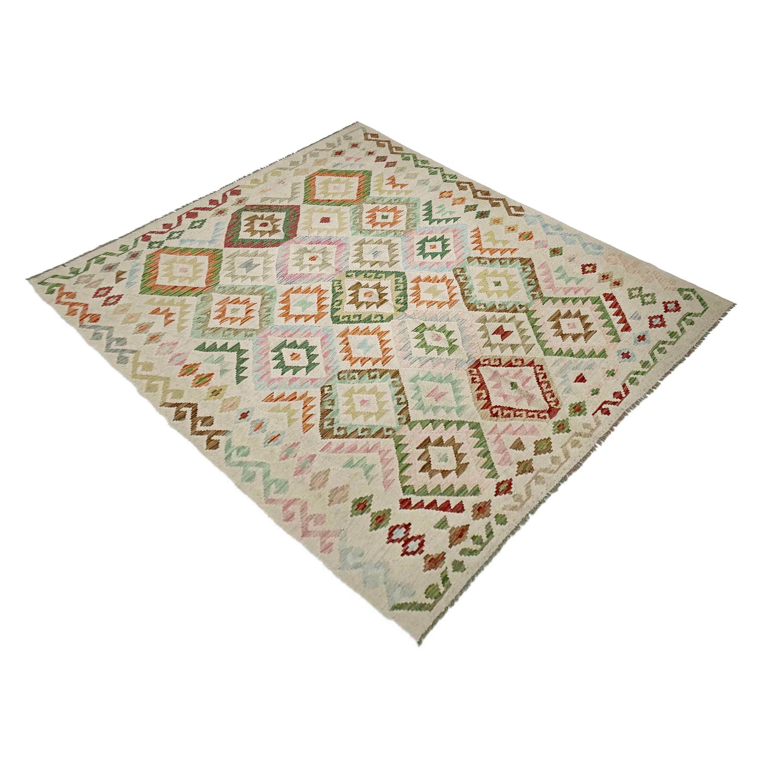 Handmade Vegetable Kilim 5' 9" x 7' 9" (ft) - No. Y39102