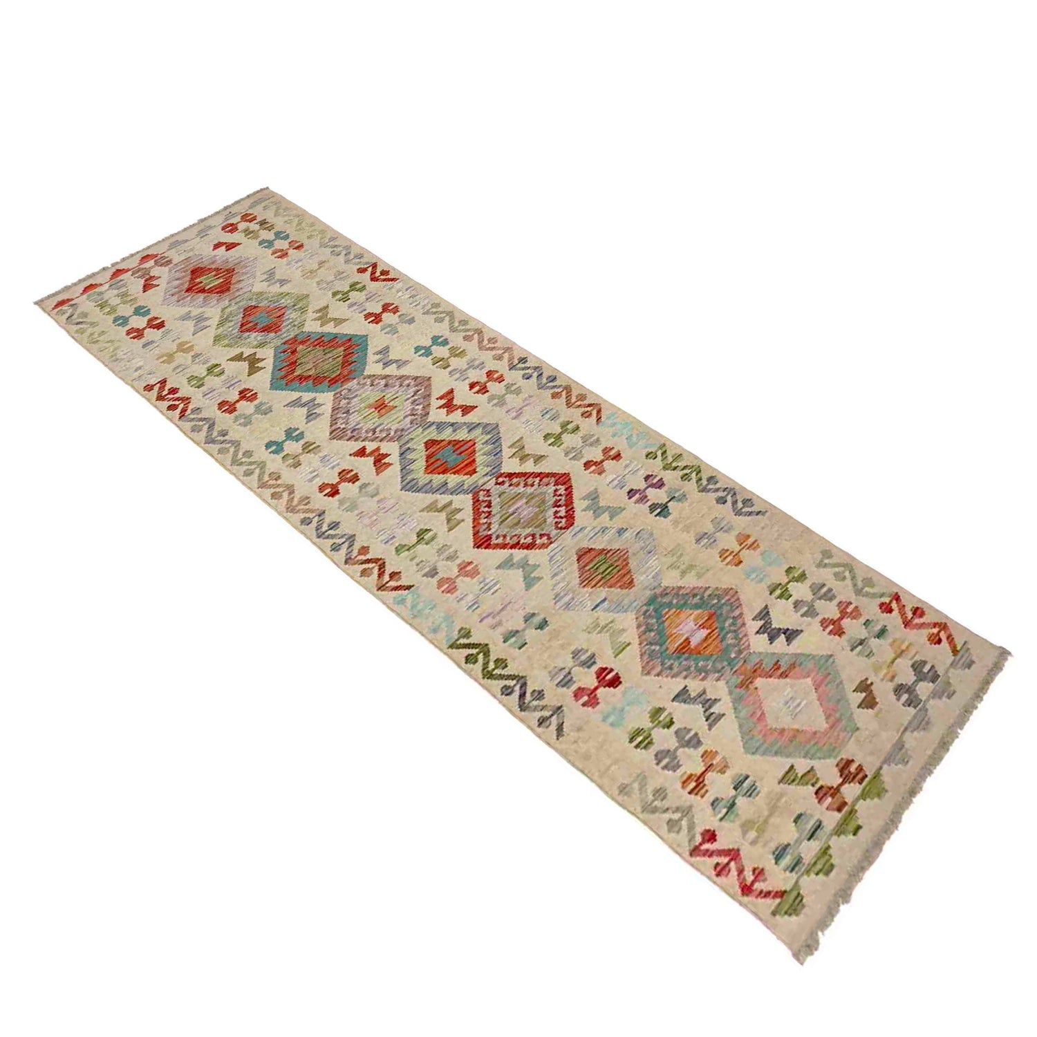 Vegetable Kilim Runner 2' 7" x 9' 8" (ft) - No. Y39107