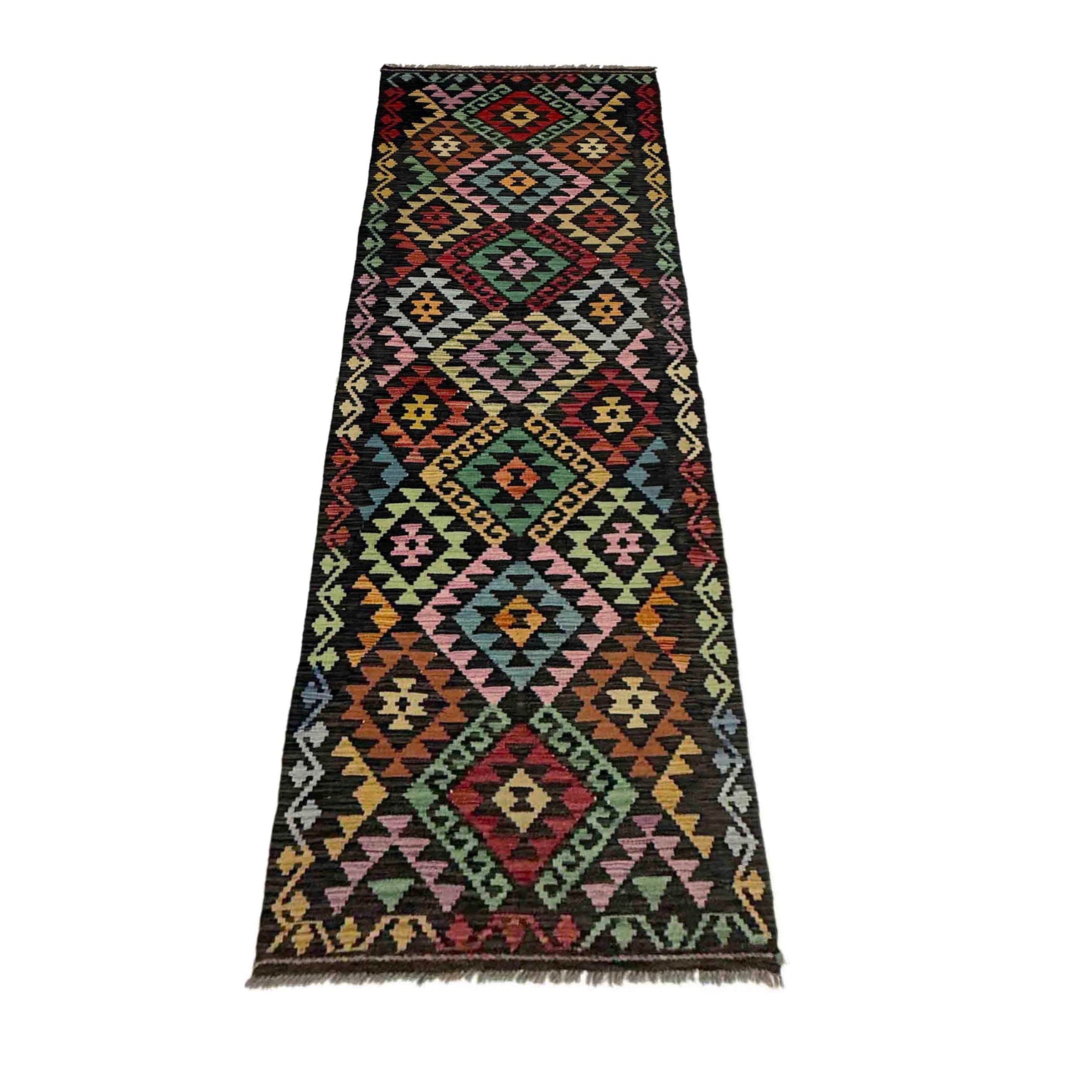 Vegetable Kelim Runner 2' 8" x 9' 9" (ft) - No. Y39108