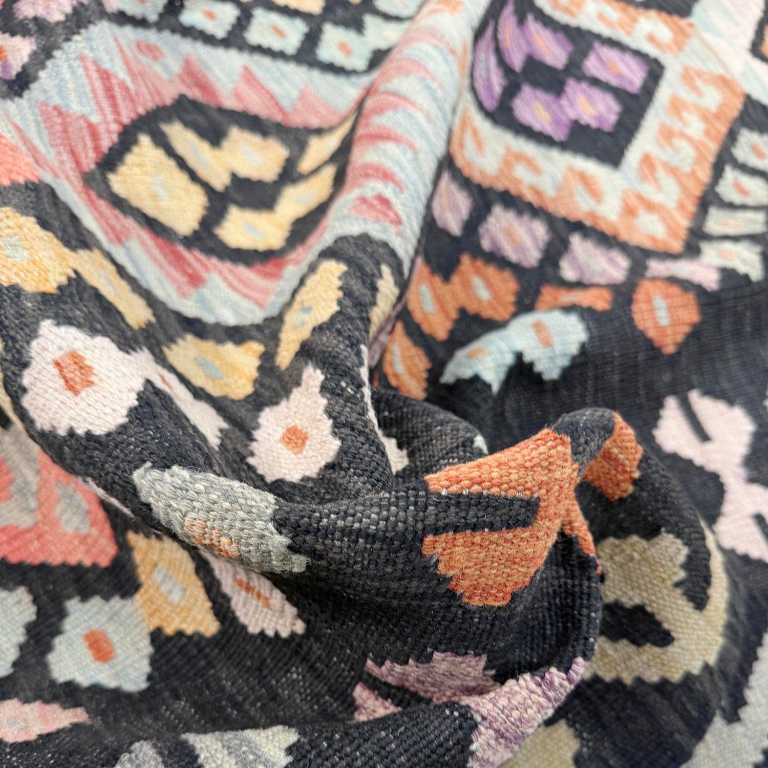 Handmade Vegetable Kilim 5' 0" x 6' 6" (ft) - No. Y39112