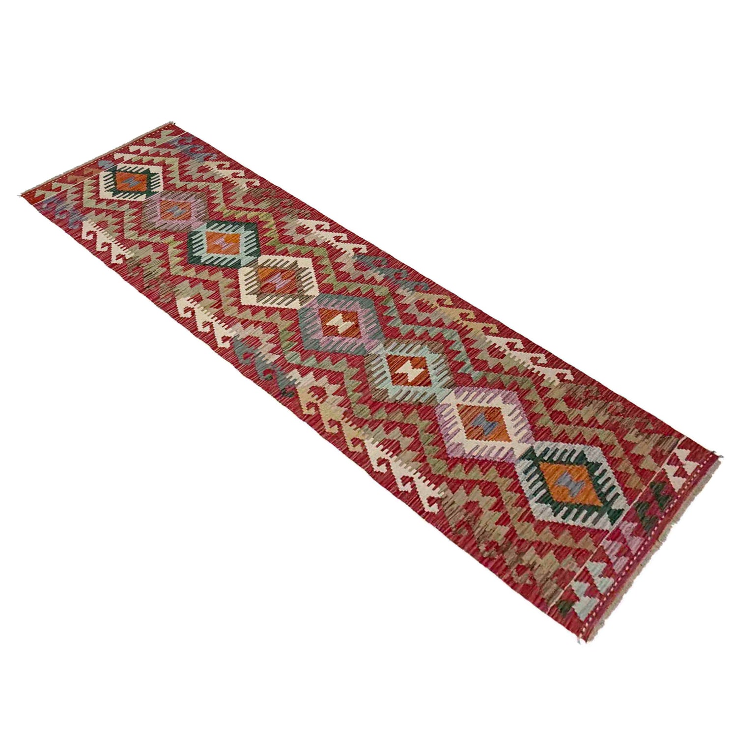 Vegetable Kelim Runner 2' 2" x 9' 6" (ft) - No. Y39117