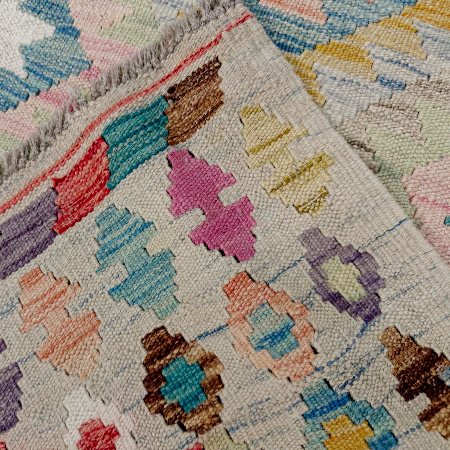 Handmade Vegetable Kelim 4' 11" x 6' 8" (ft) - No. Y39125