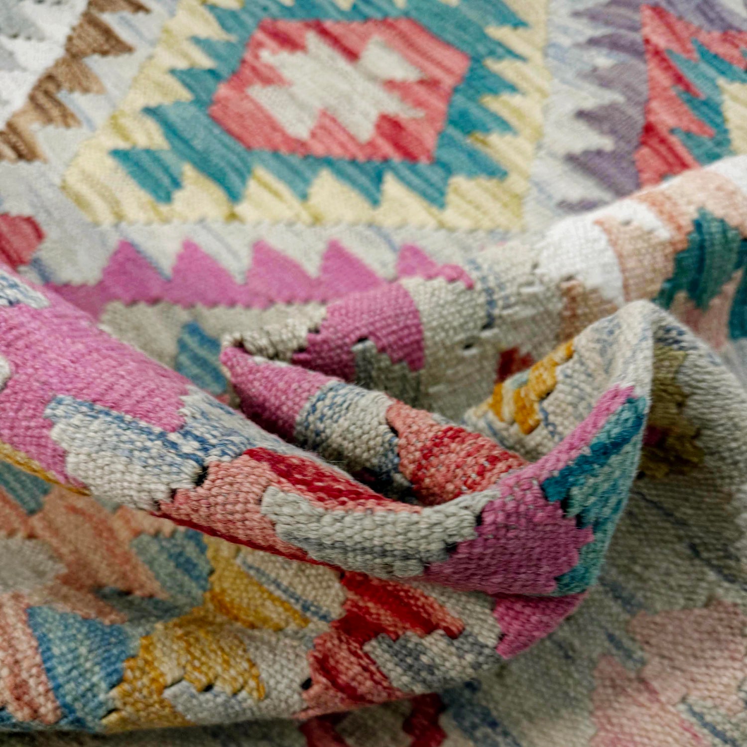 Handmade Vegetable Kelim 4' 11" x 6' 8" (ft) - No. Y39125