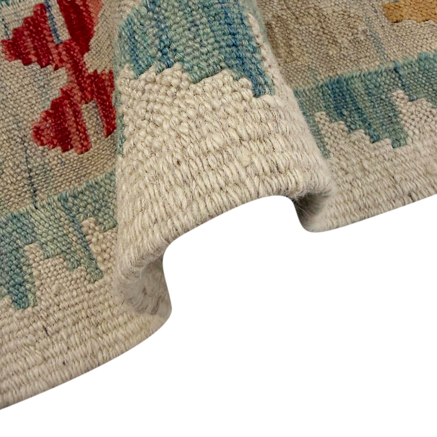 Handmade Vegetable Kilim 5' 1" x 6' 7" (ft) - No. Y39128