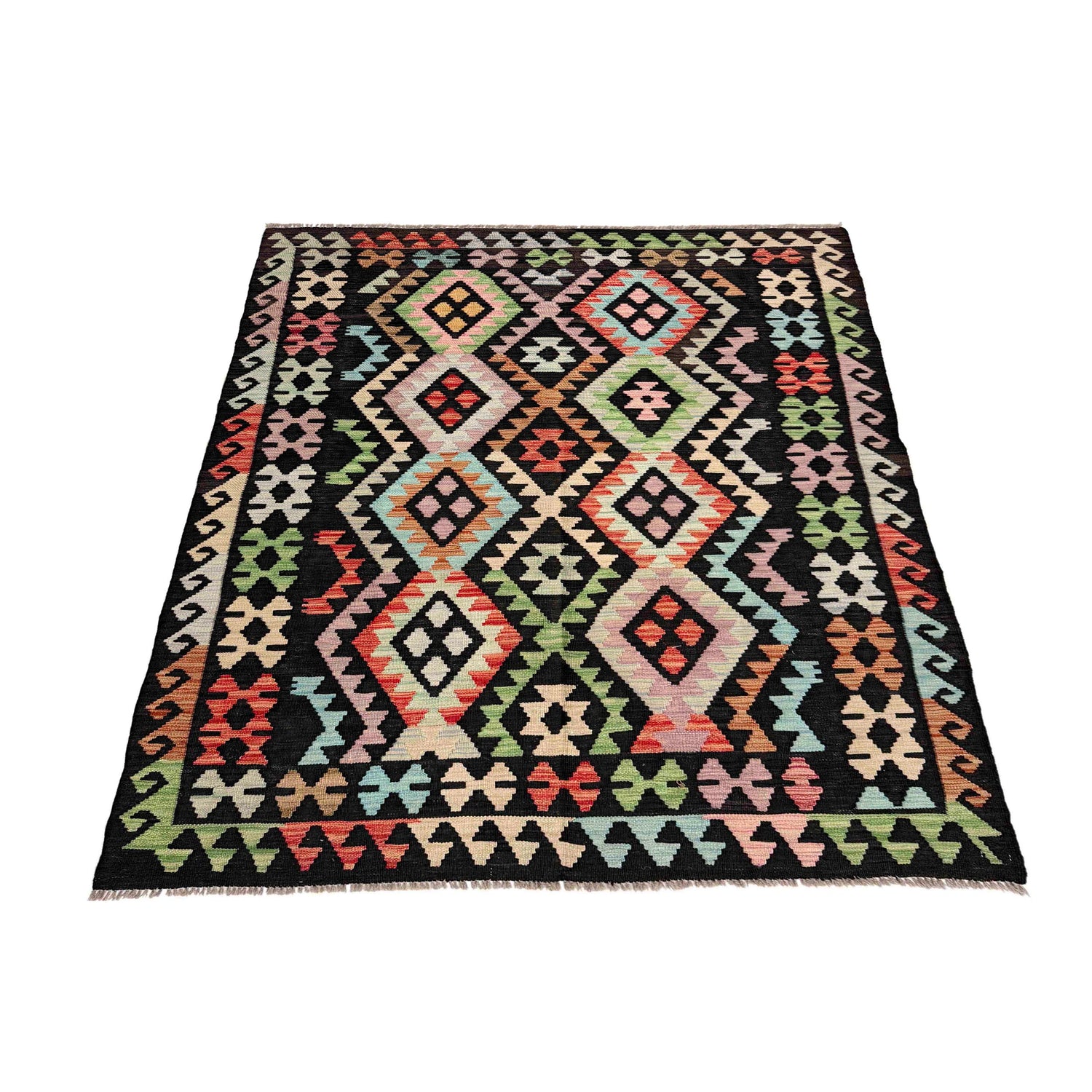 Handmade Vegetable Kelim 4' 11" x 6' 4" (ft) - No. Y39139