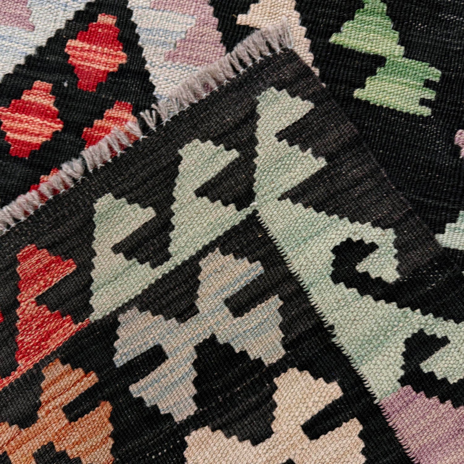 Handmade Vegetable Kelim 4' 11" x 6' 4" (ft) - No. Y39139