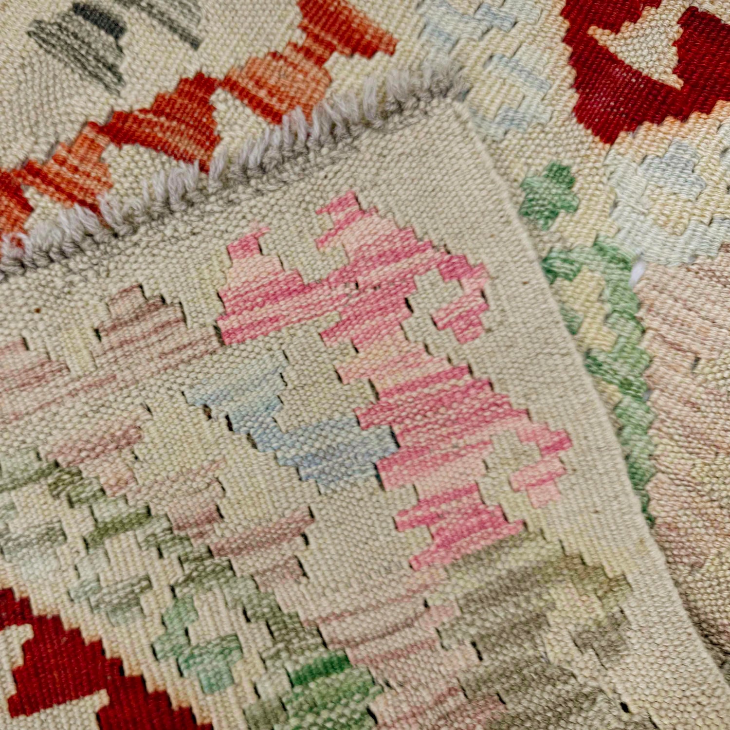Handmade Vegetable Kelim 2' 11" x 4' 5" (ft) - No. Y39140