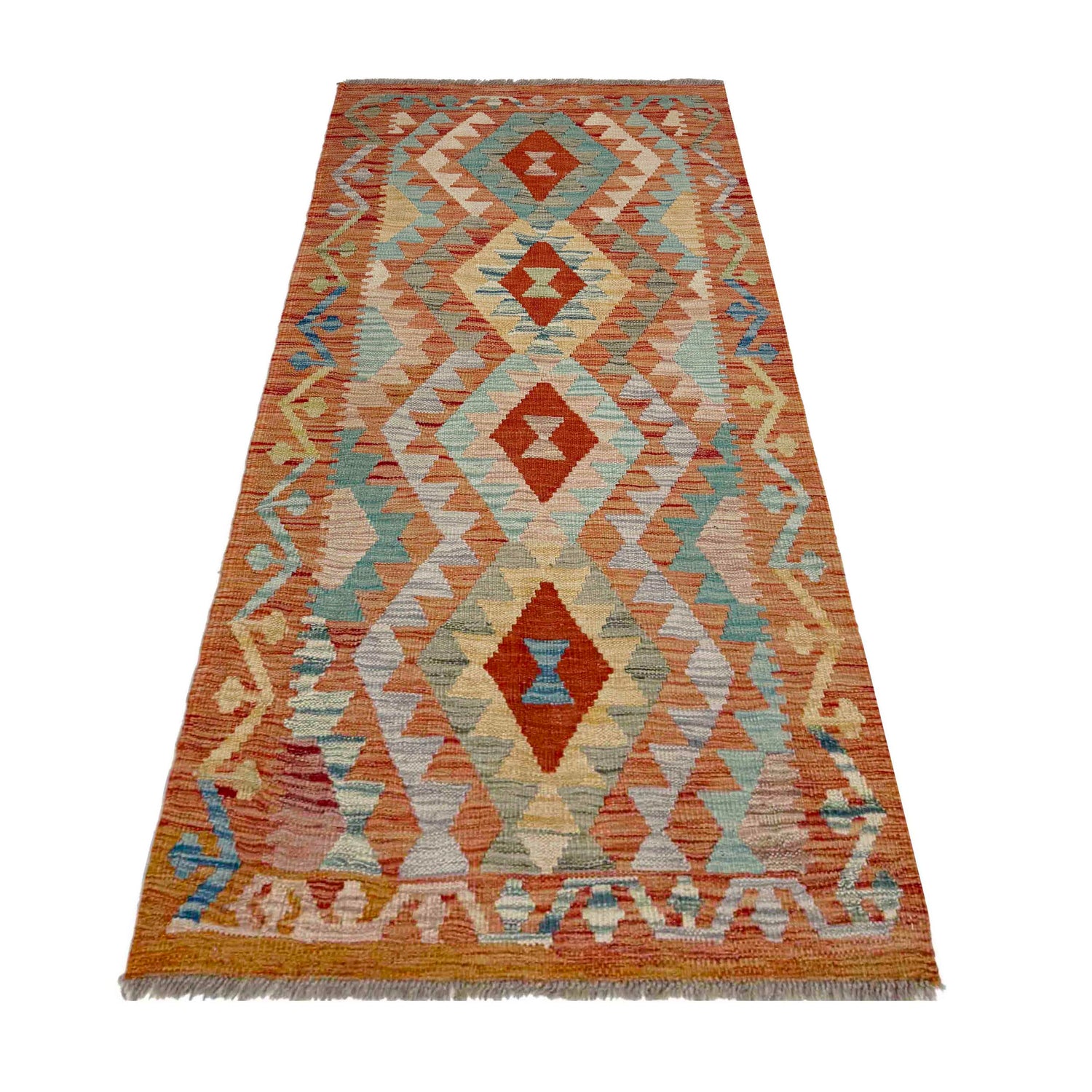 Vegetable Kelim Runner 2' 6" x 5' 1" (ft)- No. Y39142