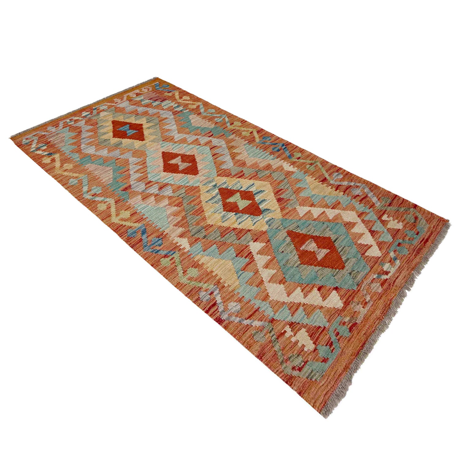 Vegetable Kelim Runner 2' 6" x 5' 1" (ft)- No. Y39142
