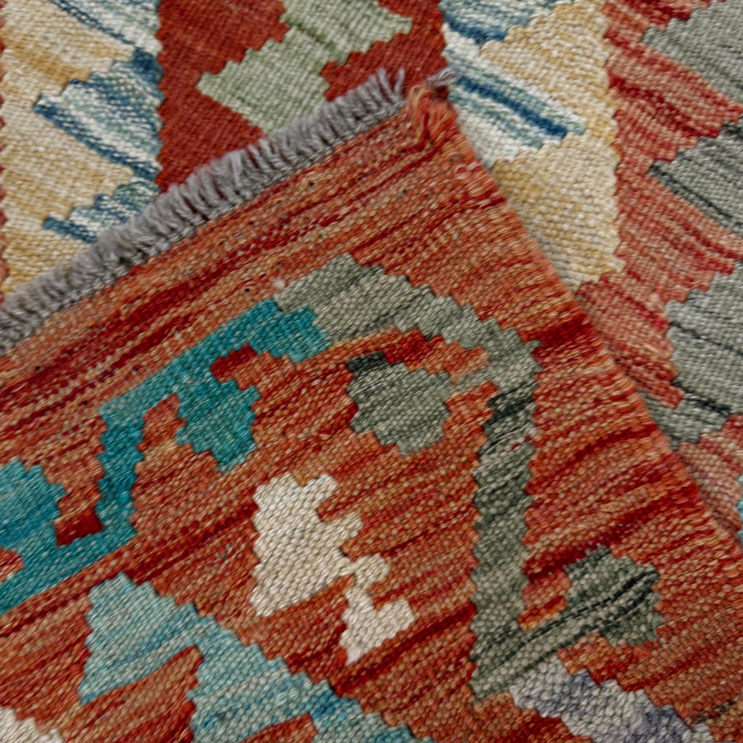 Vegetable Kelim Runner 2' 6" x 5' 1" (ft)- No. Y39142