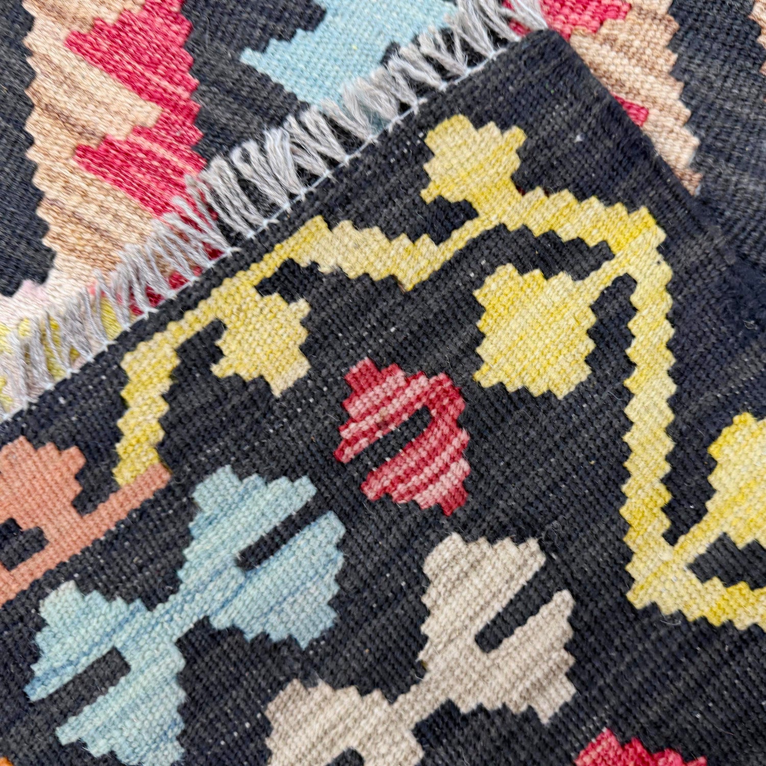 Handmade Vegetable Kilim 5' 2" x 6' 6" (ft) - No. Y39144