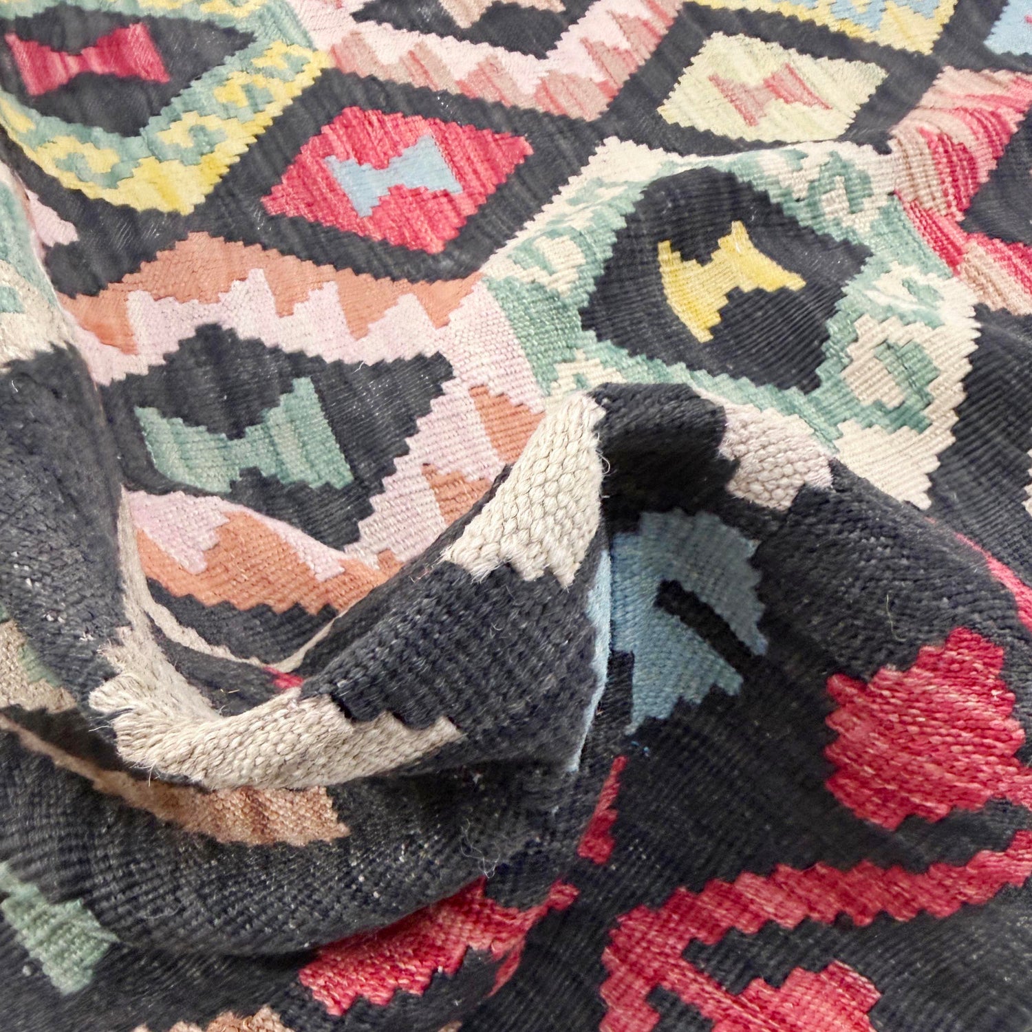 Handmade Vegetable Kilim 5' 2" x 6' 6" (ft) - No. Y39144