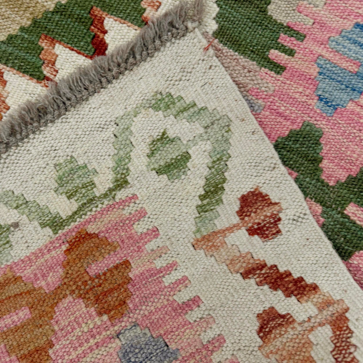 Handmade Vegetable Kelim 5' 2" x 6' 9" (ft) - No. Y39145