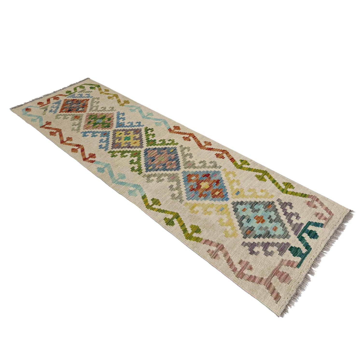 Vegetable Kilim Runner 1' 11" x 5' 8" (ft)- No. Y39150