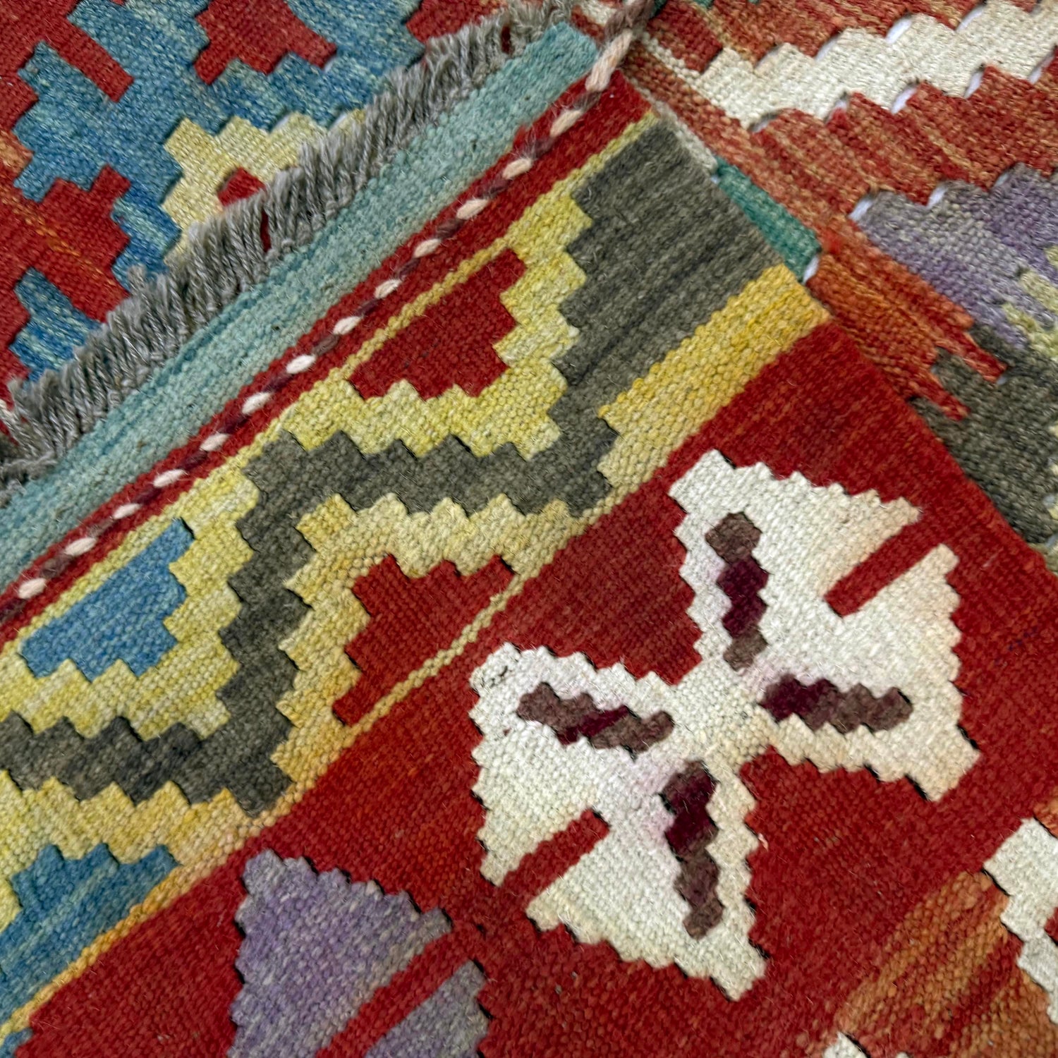 Handmade Vegetable Kelim 3' 3" x 5' 4" (ft) - No. Y39158