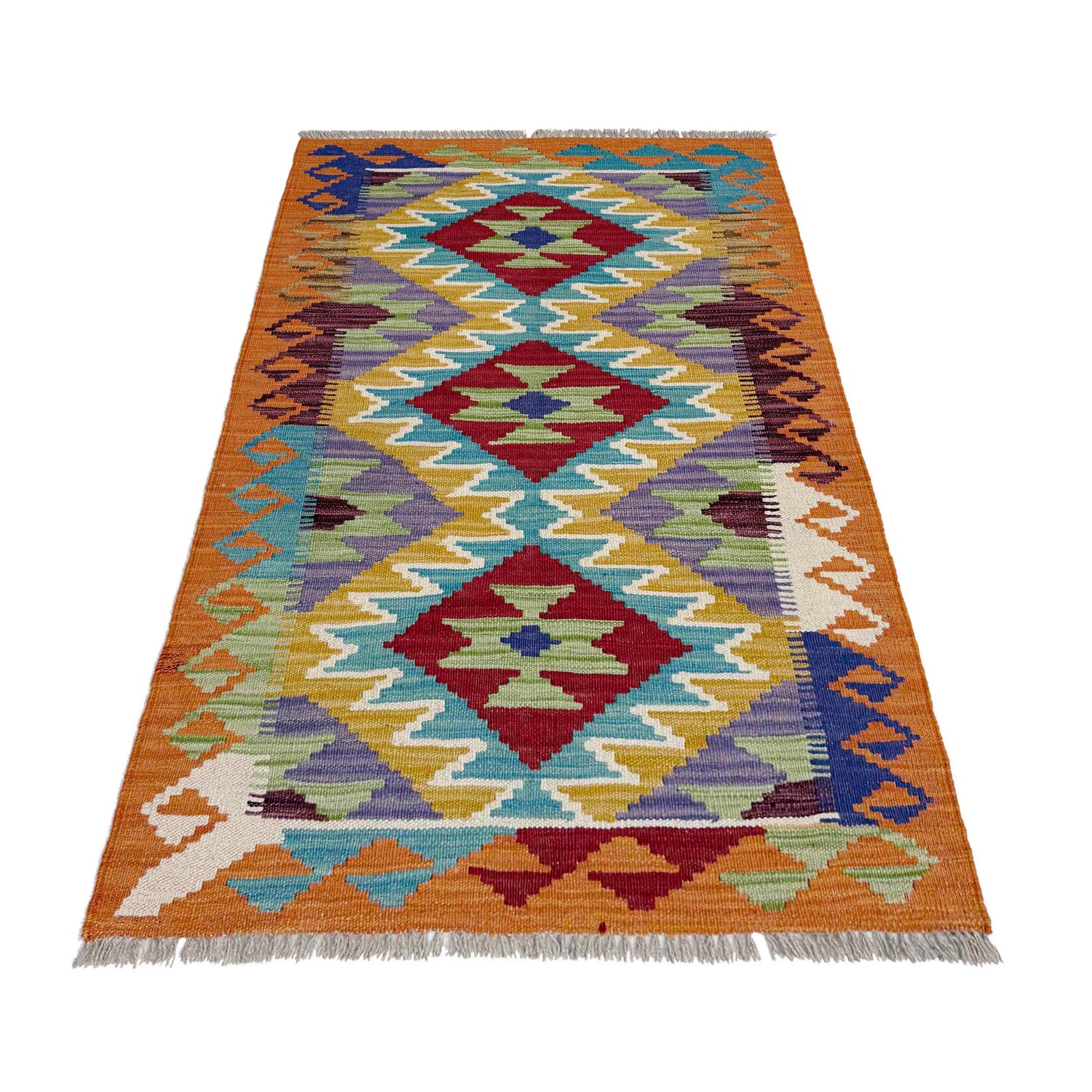 Handmade Vegetable Kelim 2' 6" x 4' 3" (ft) - No. Y39162