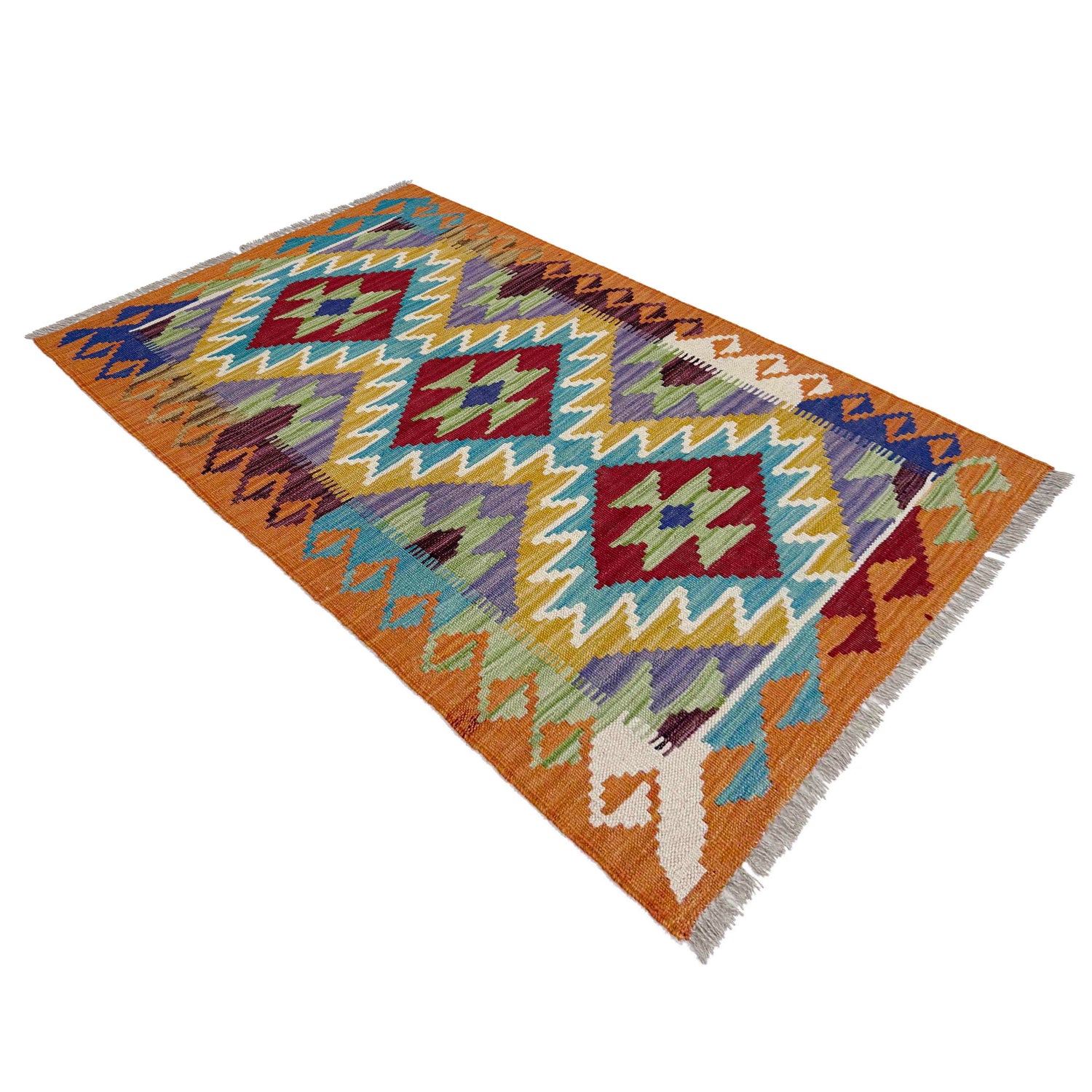 Handmade Vegetable Kelim 2' 6" x 4' 3" (ft) - No. Y39162