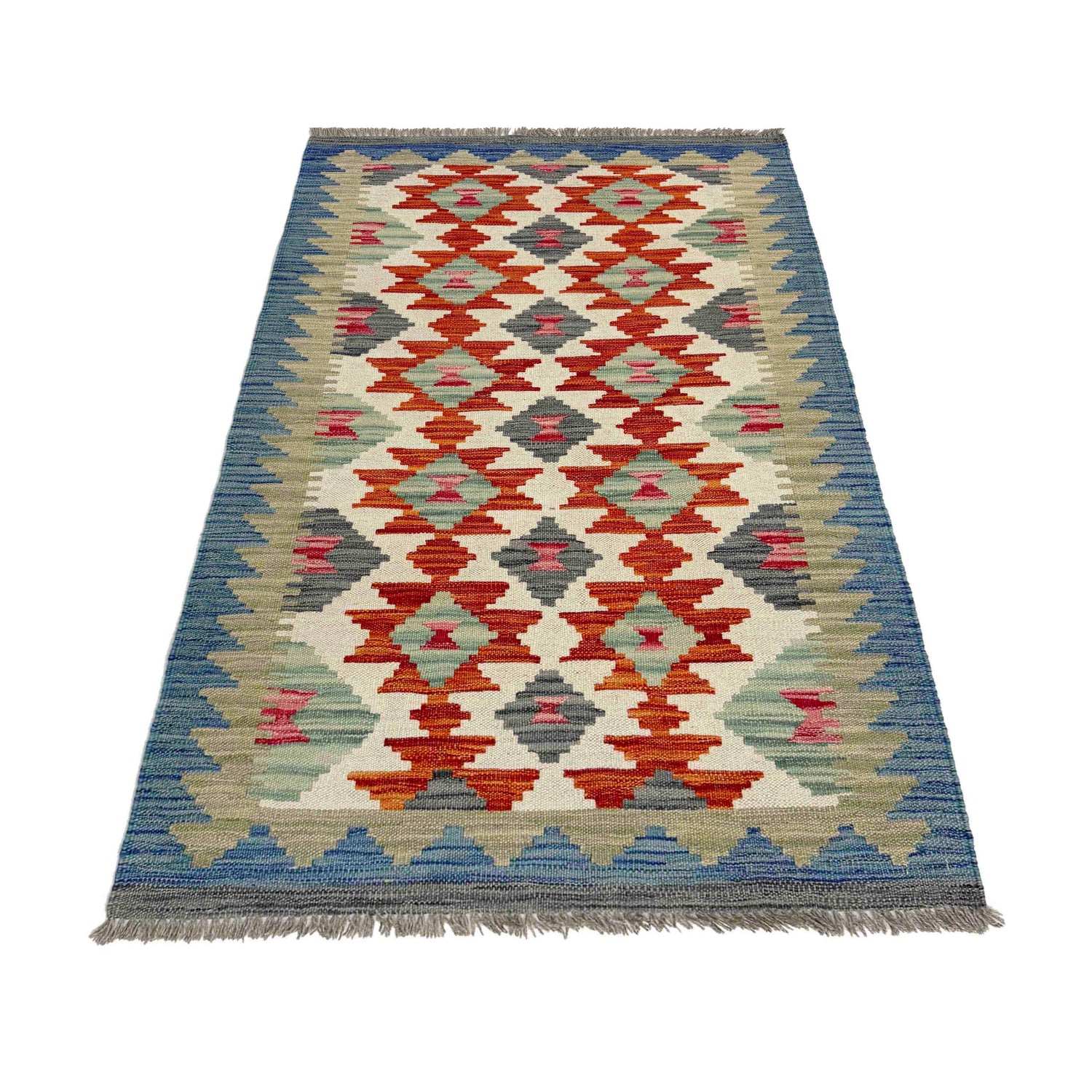 Handmade Vegetable Kilim 2' 7" x 4' 3" (ft) - No. Y39164
