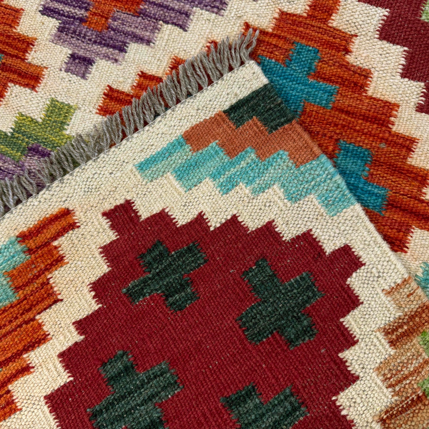 Handmade Vegetable Kelim 3' 4" x 5' 0" (ft) - No. Y39165