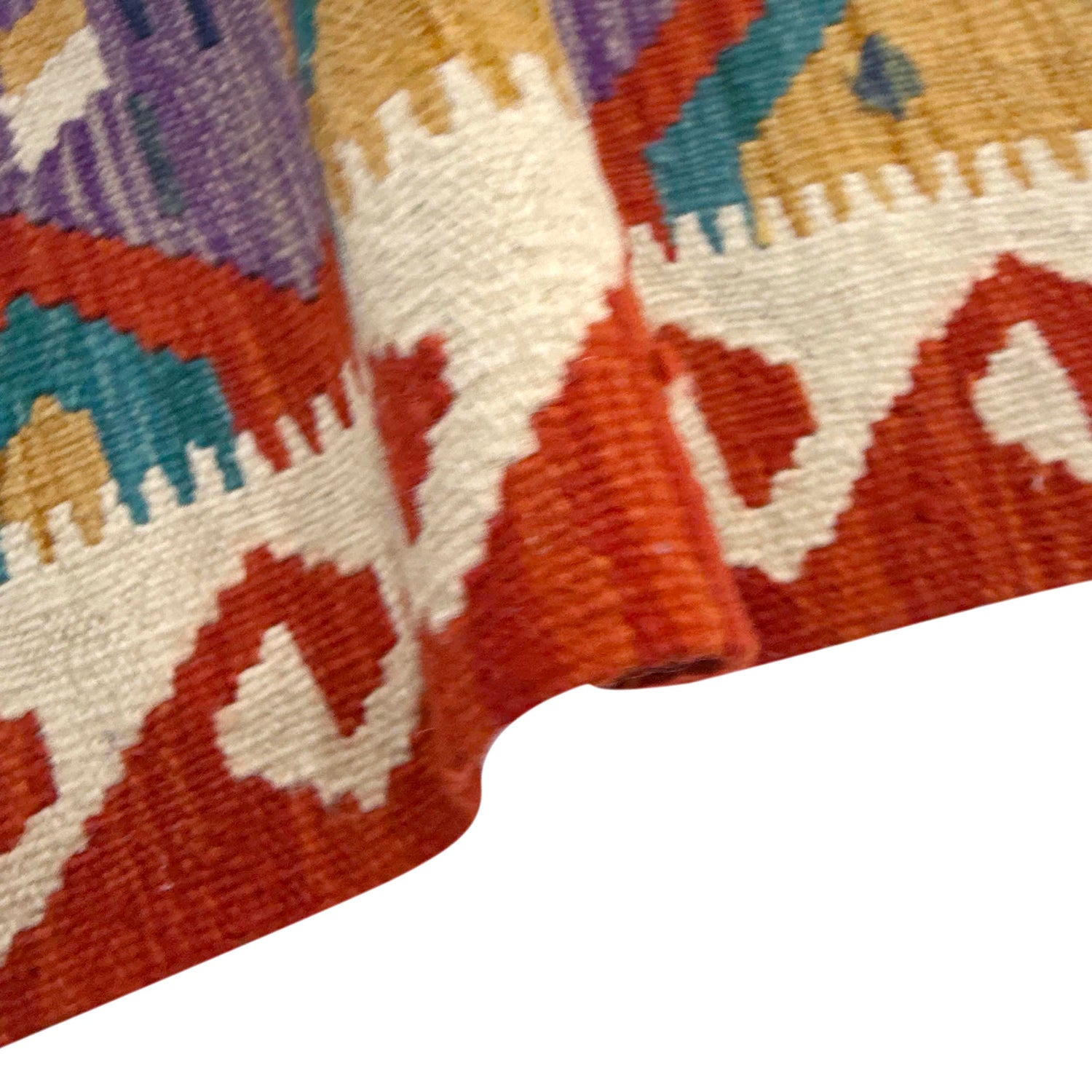 Handmade Vegetable Kelim 3' 2" x 4' 11" (ft) - No. Y39167