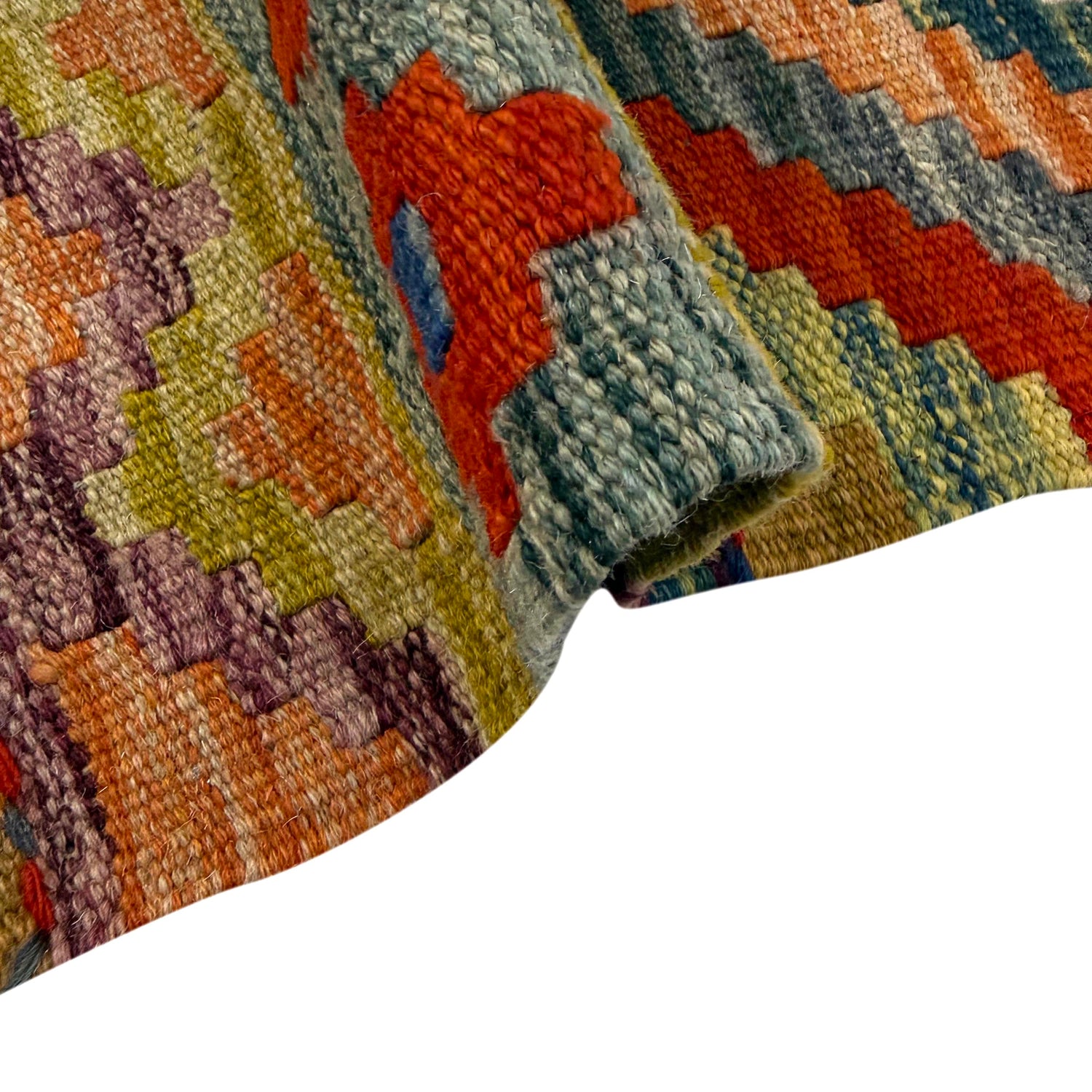 Handmade Vegetable Kelim 3' 2" x 4' 11" (ft) - No. Y39168