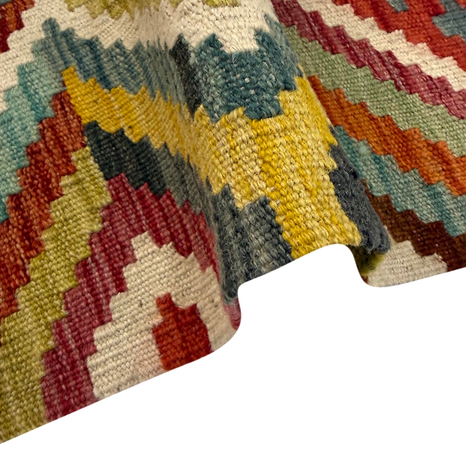 Handmade Vegetable Kilim 3' 4" x 4' 11" (ft) - No. Y39171