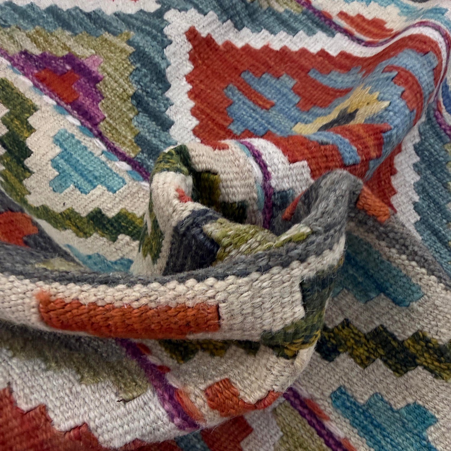 Handmade Vegetable Kilim 3' 3" x 5' 1" (ft) - No. Y39173