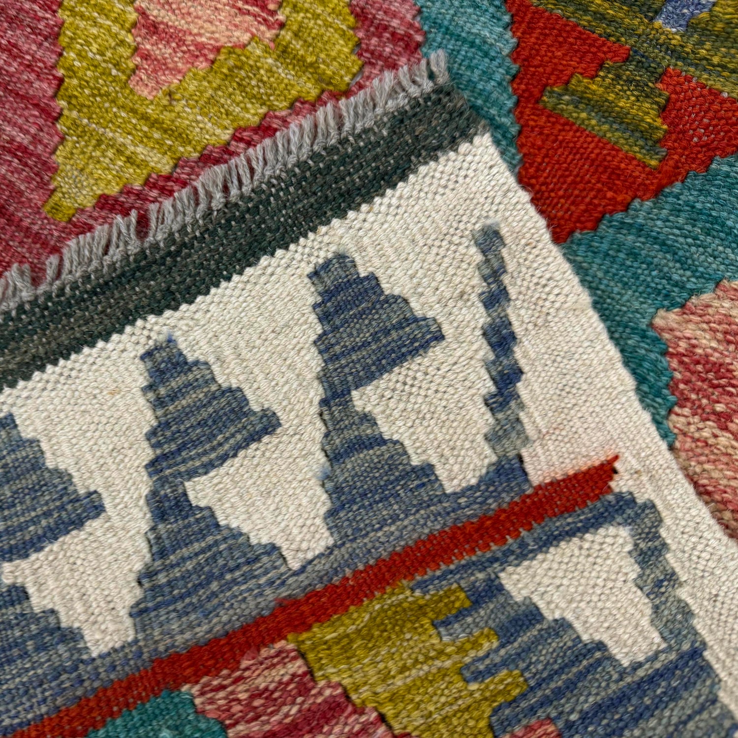 Handmade Vegetable Kelim 3' 1" x 4' 6" (ft) - No. Y39174