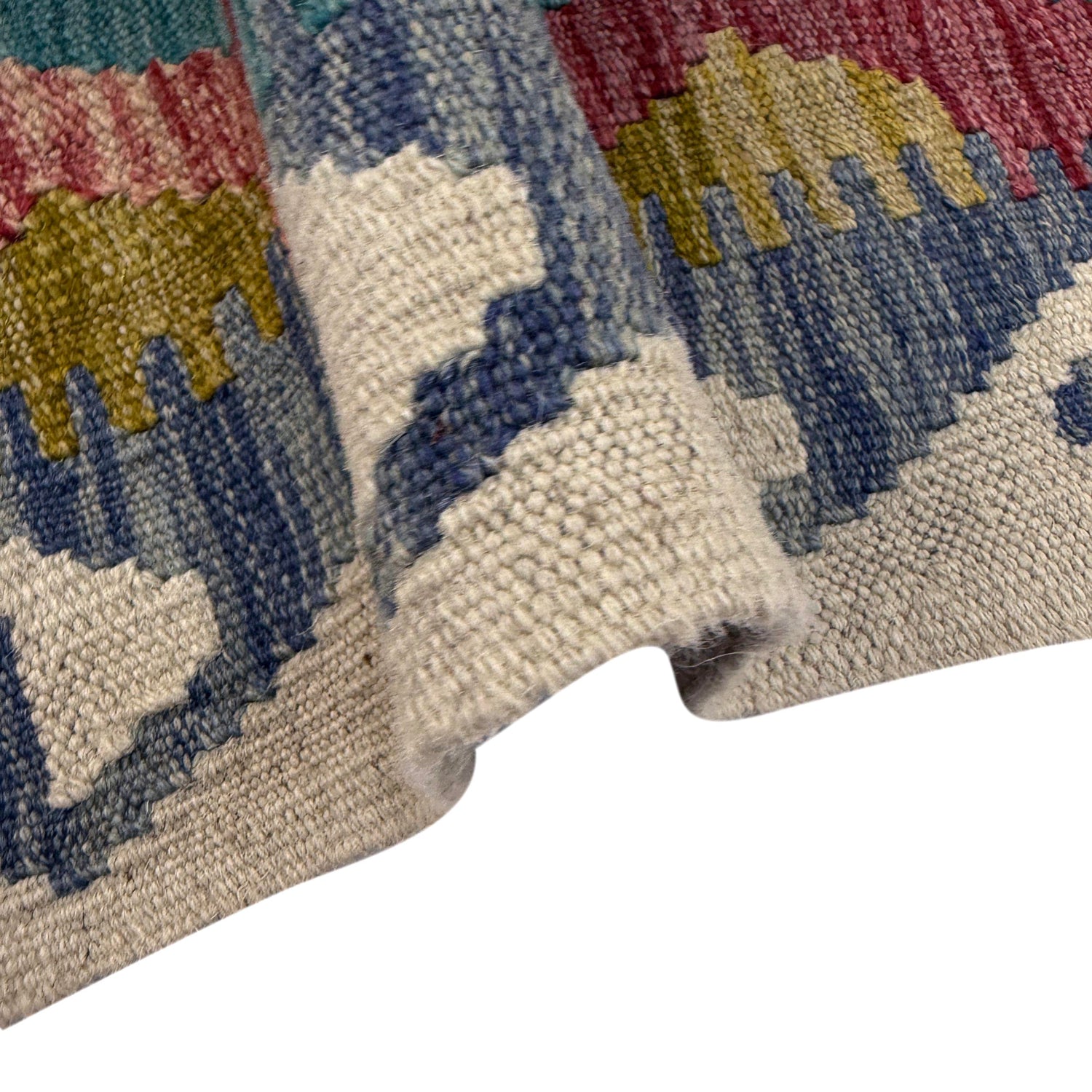 Handmade Vegetable Kelim 3' 1" x 4' 6" (ft) - No. Y39174