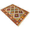 Handmade Vegetable Kilim 3' 4" x 4' 9" (ft) - No. Y39175