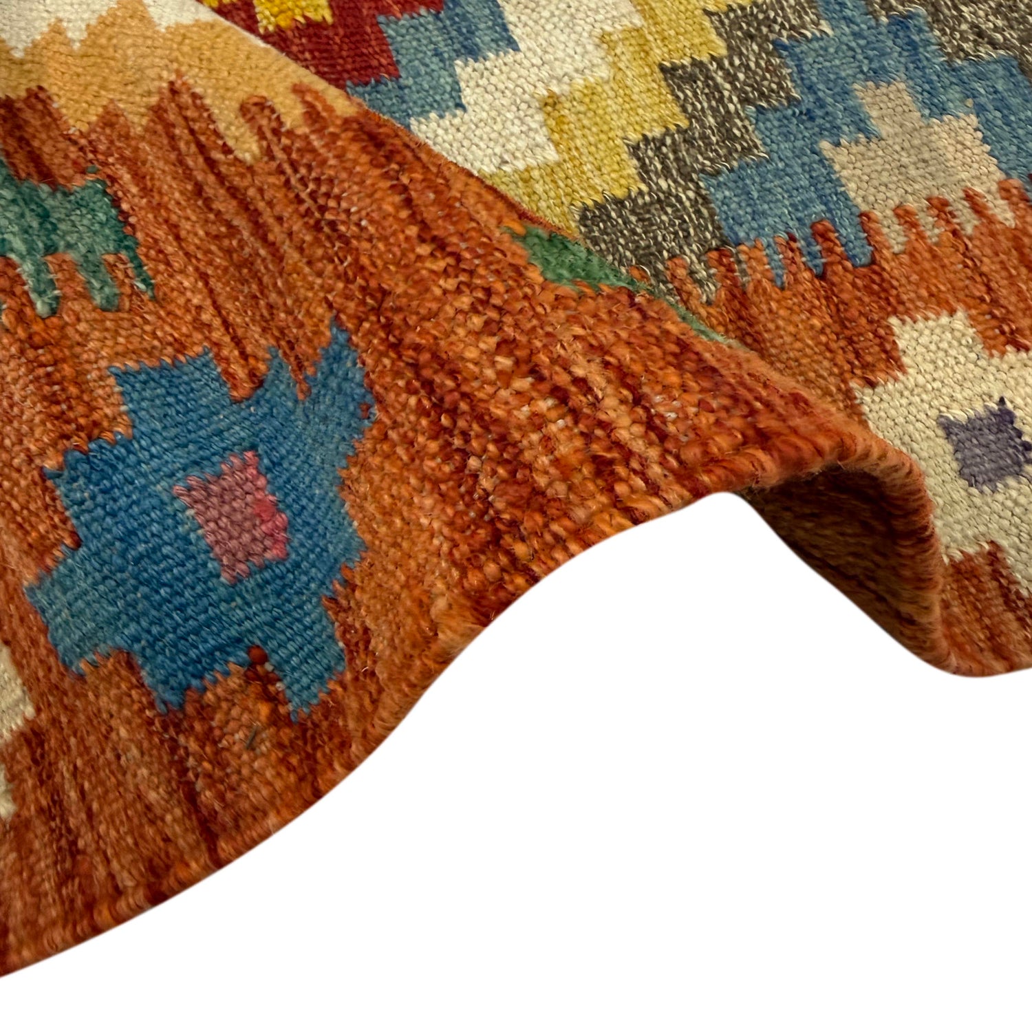 Handmade Vegetable Kilim 3' 4" x 4' 9" (ft) - No. Y39175
