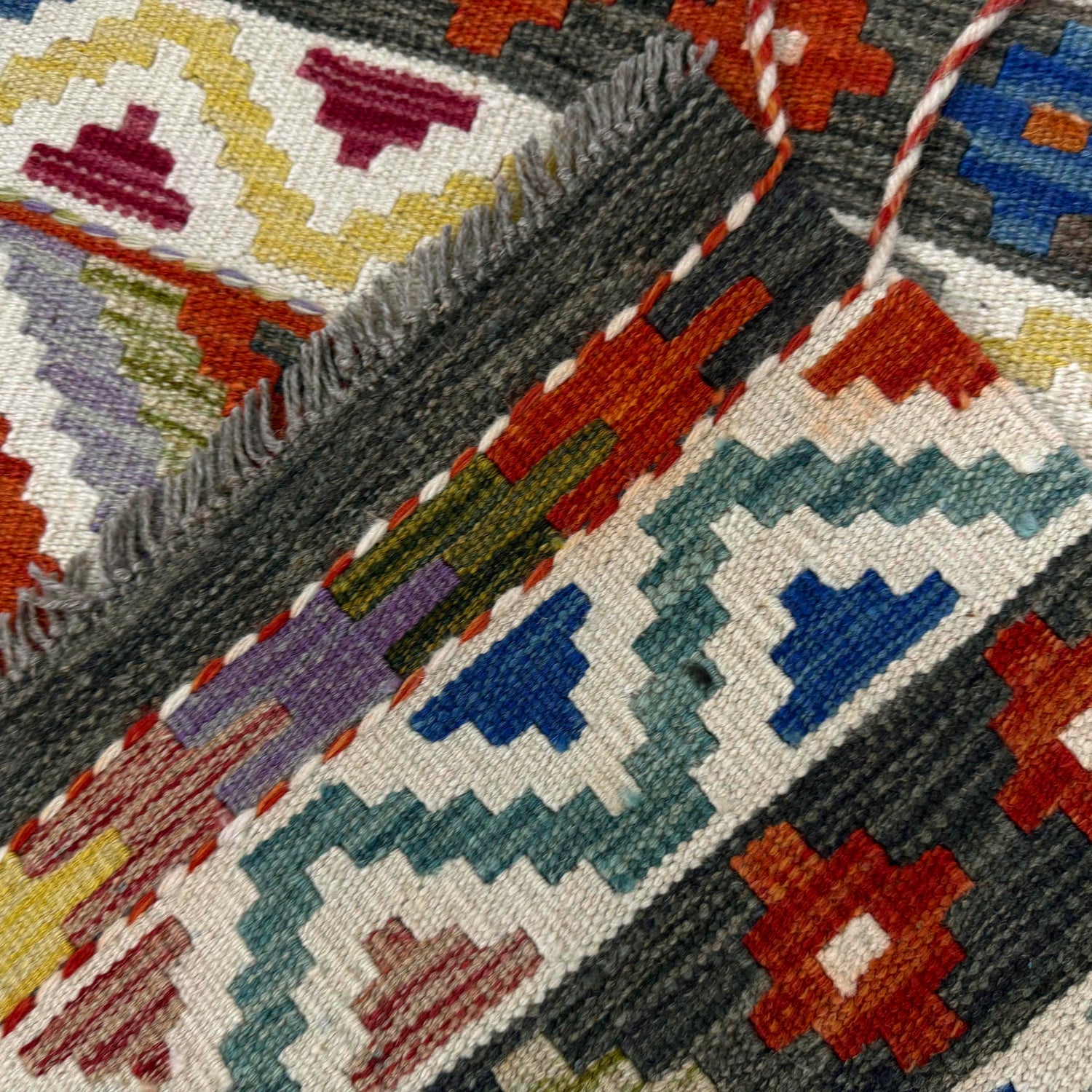 Handmade Vegetable Kelim 3' 3" x 5' 2" (ft) - No. Y39178