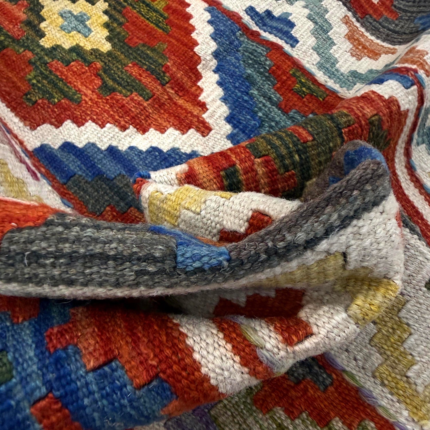 Handmade Vegetable Kelim 3' 3" x 5' 2" (ft) - No. Y39178