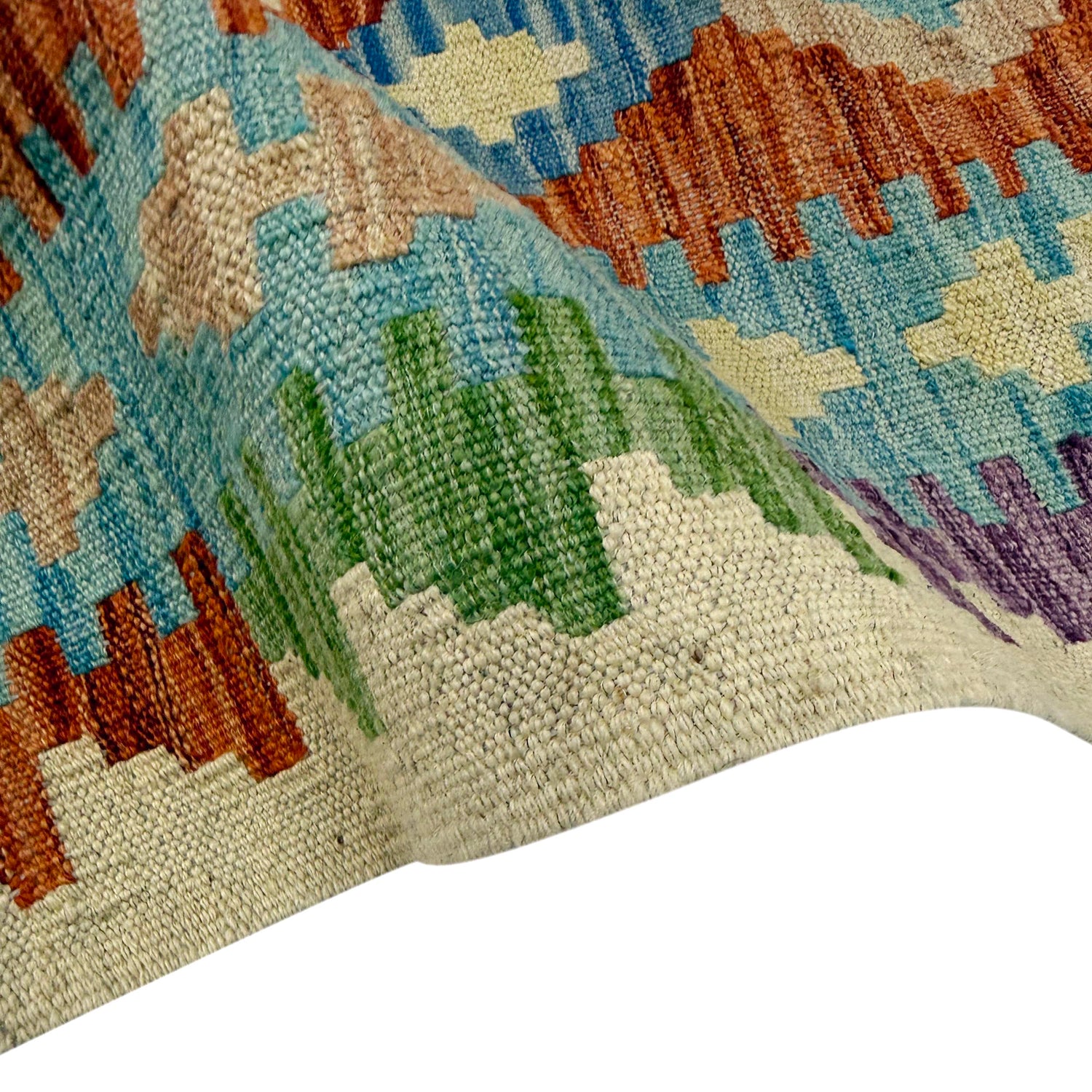 Handmade Vegetable Kilim 4' 6" x 6' 7" (ft) - No. Y39180