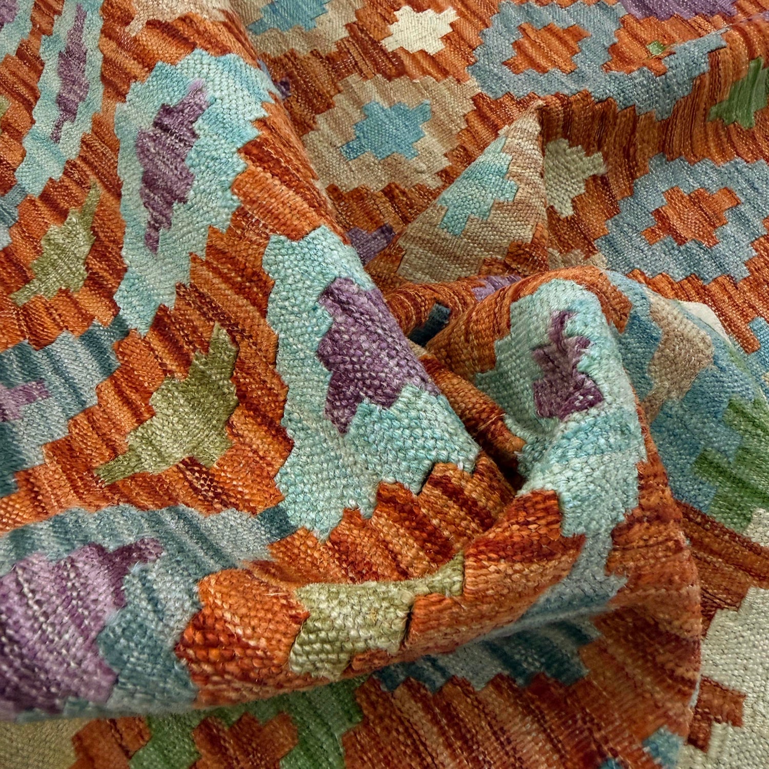 Handmade Vegetable Kilim 4' 6" x 6' 7" (ft) - No. Y39180