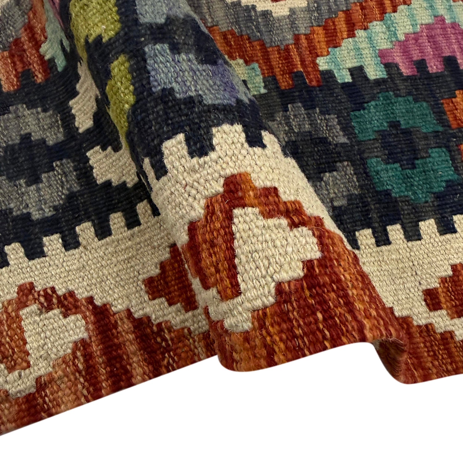 Handmade Vegetable Kelim 4' 2" x 5' 10" (ft) - No. Y39183