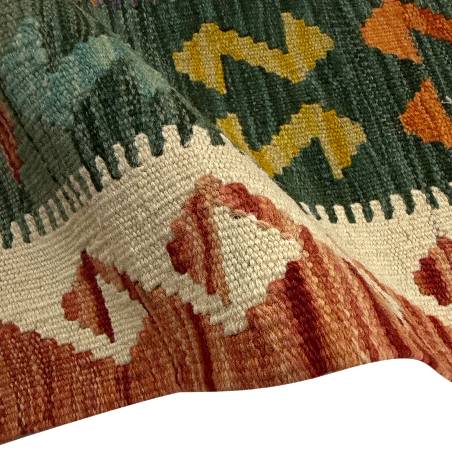 Handmade Vegetable Kilim 4' 4" x 5' 11" (ft) - No. Y39185