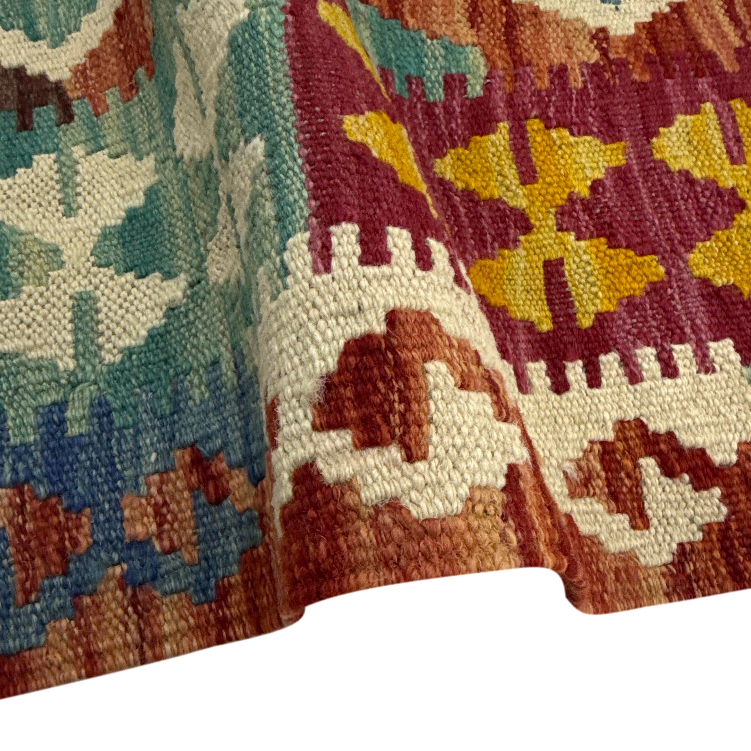 Handmade Vegetable Kelim 4' 2" x 5' 9" (ft) - No. Y39187