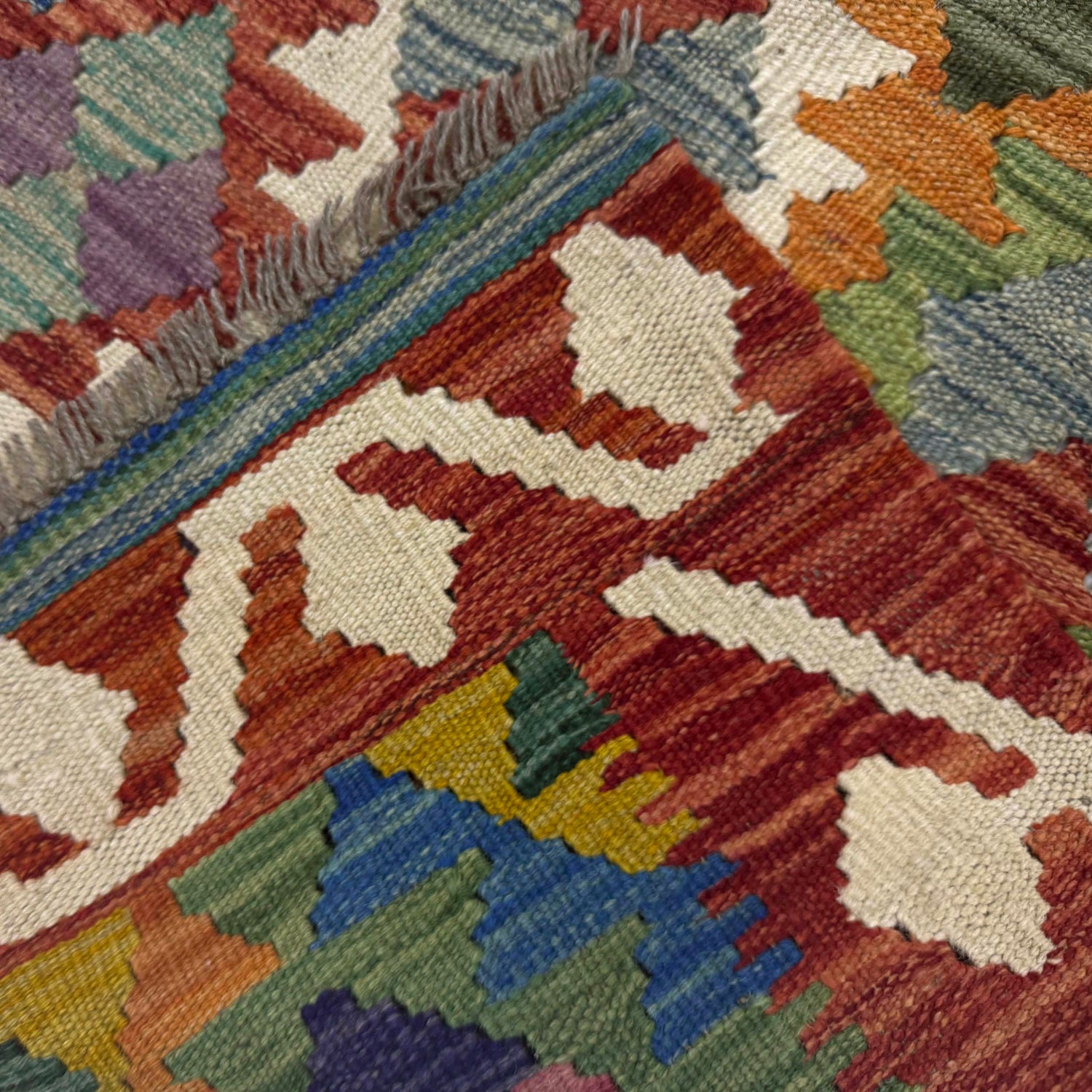 Handmade Vegetable Kilim 4' 2" x 6' 0" (ft) - No. Y39189