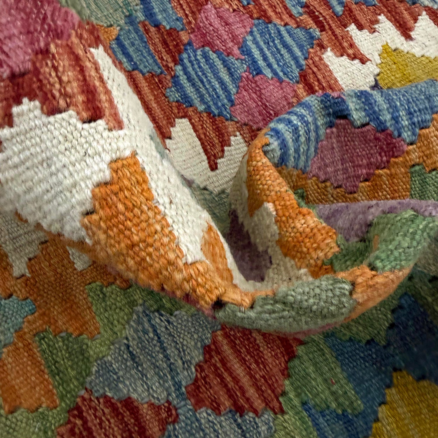 Handmade Vegetable Kilim 4' 2" x 6' 0" (ft) - No. Y39189