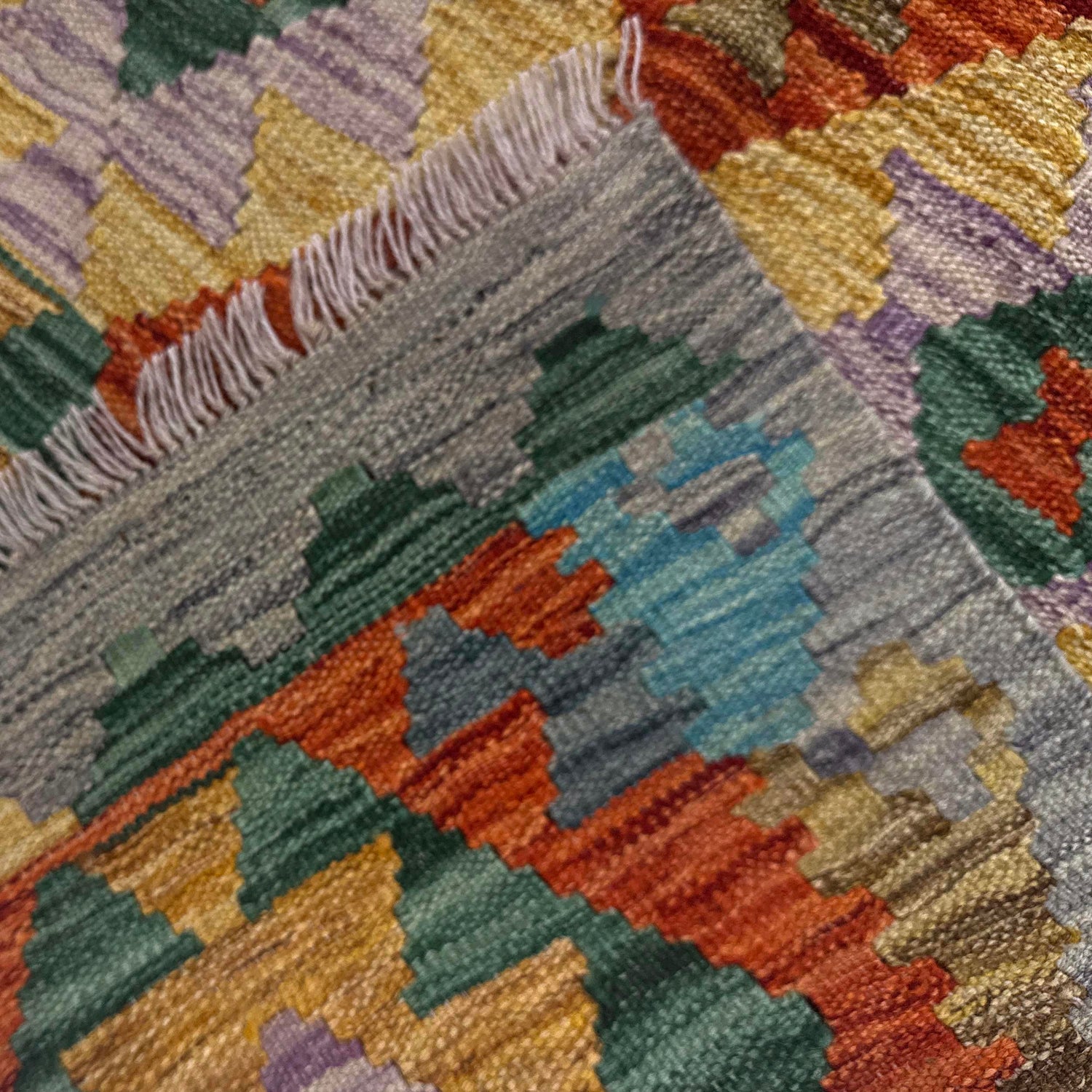 Handmade Vegetable Kilim 5' 7" x 8' 0" (ft) - No. Y39191