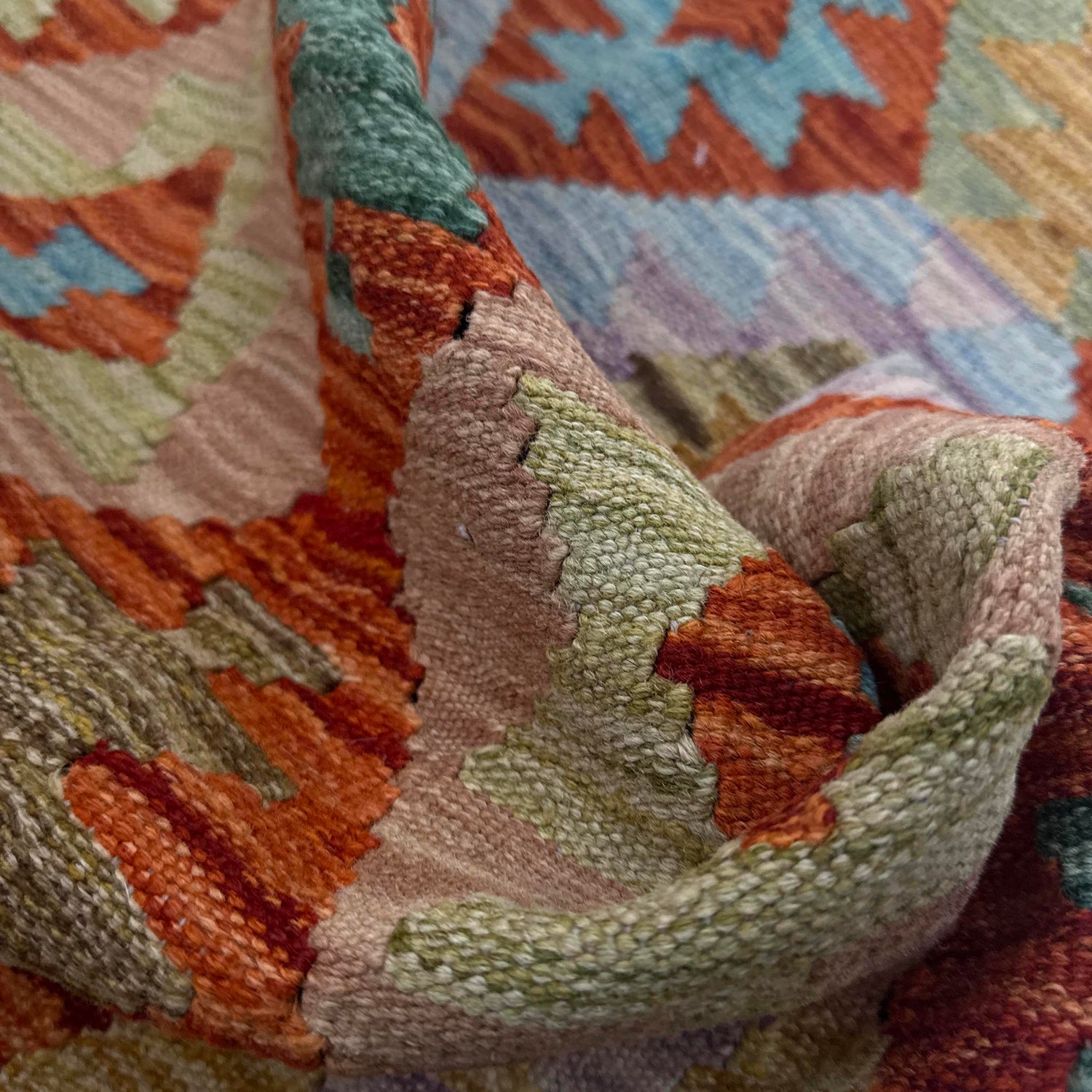 Handmade Vegetable Kilim 5' 7" x 8' 0" (ft) - No. Y39191