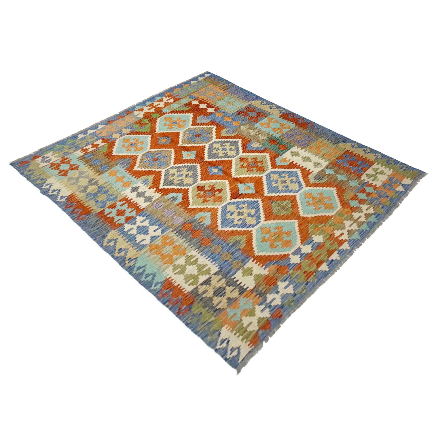 Handmade Vegetable Kelim 6' 1" x 8' 0" (ft) - No. Y39192