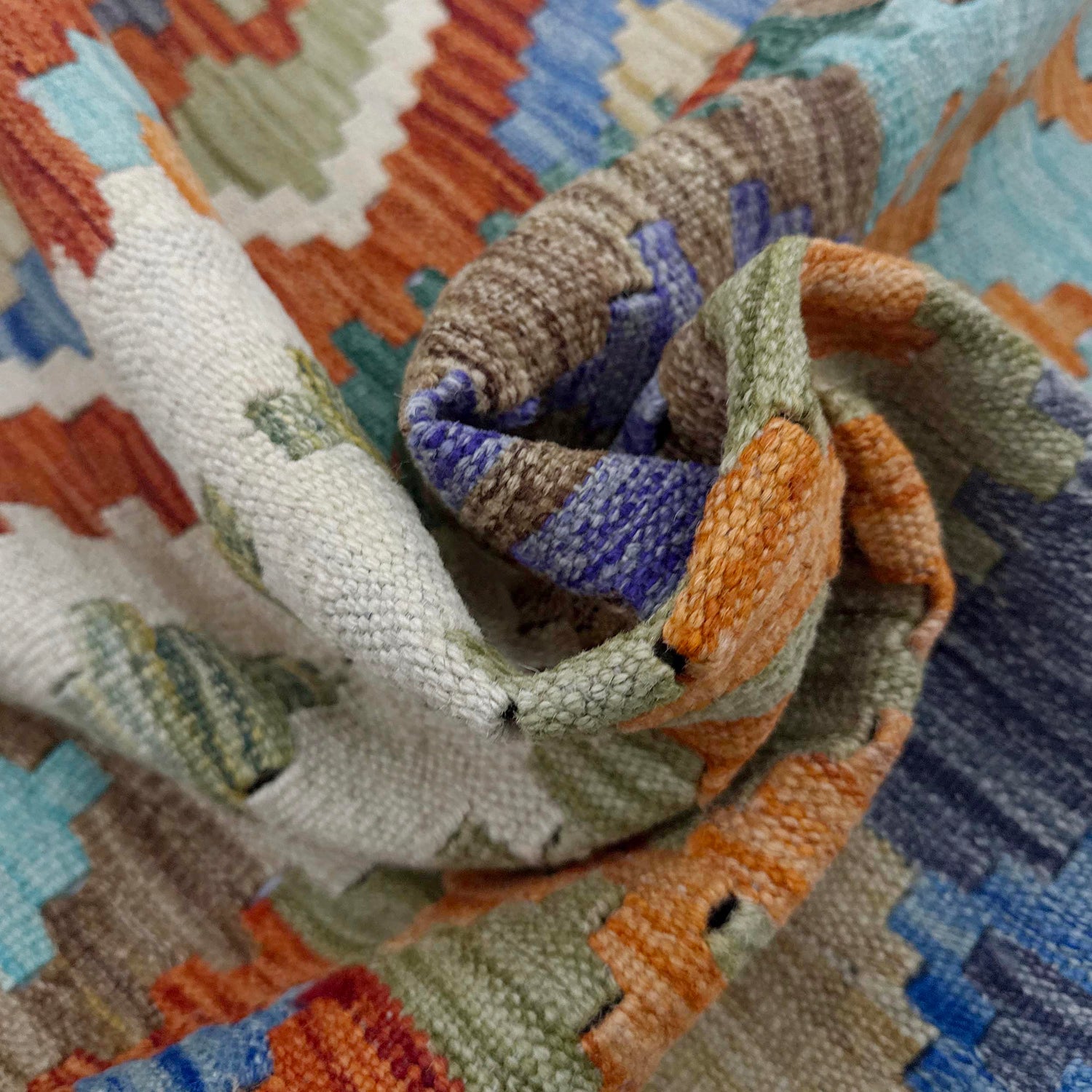 Handmade Vegetable Kelim 6' 1" x 8' 0" (ft) - No. Y39192