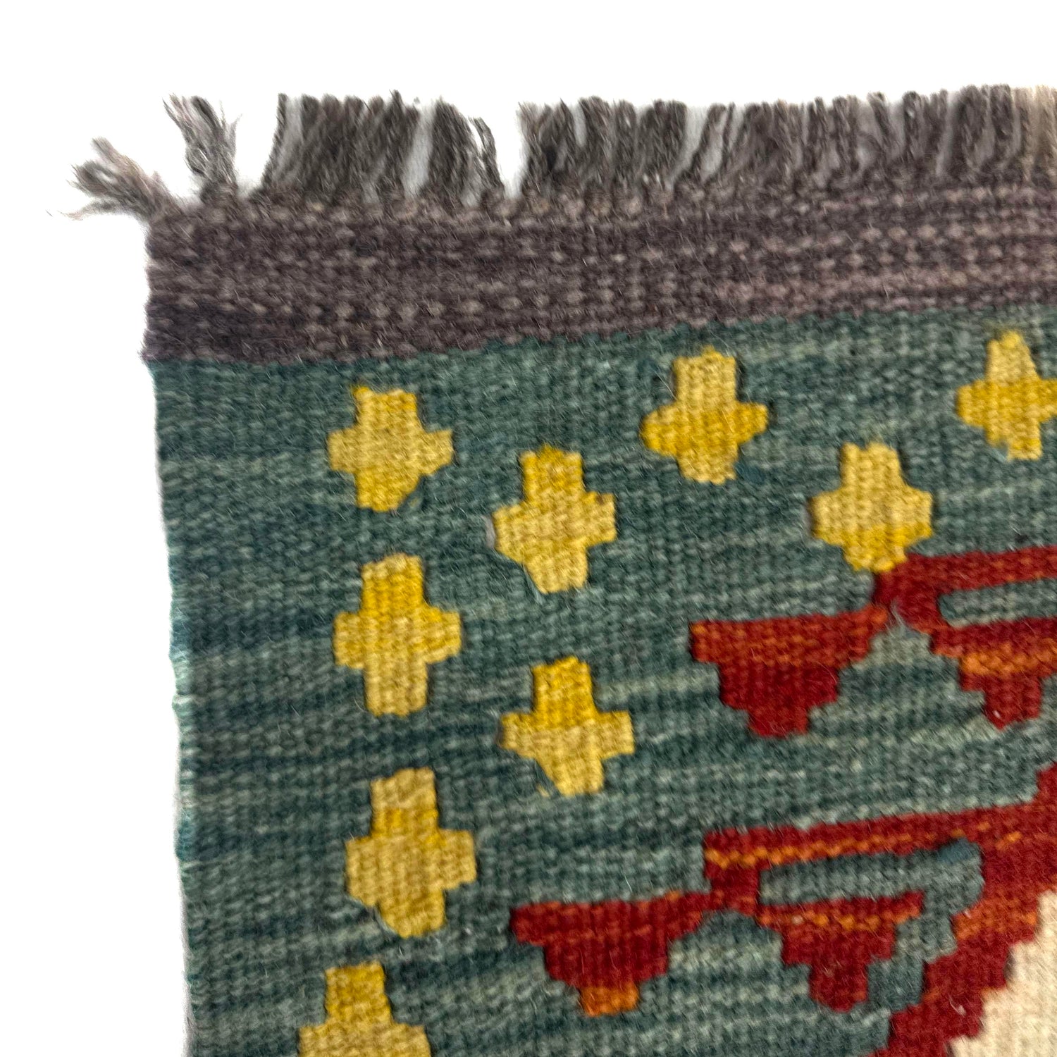 Handmade Vegetable Kelim 6' 2" x 7' 11" (ft) - No. Y39194