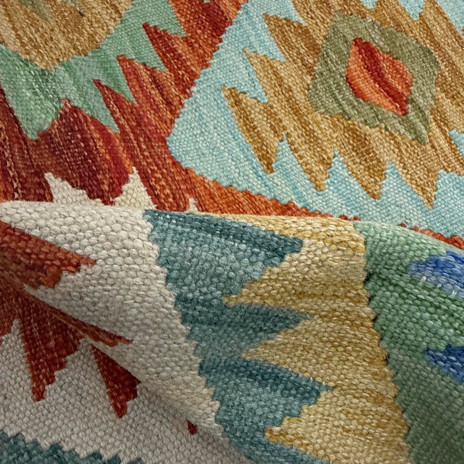 Handmade Vegetable Kelim 2' 7" x 3' 11" (ft) - No. Y39196