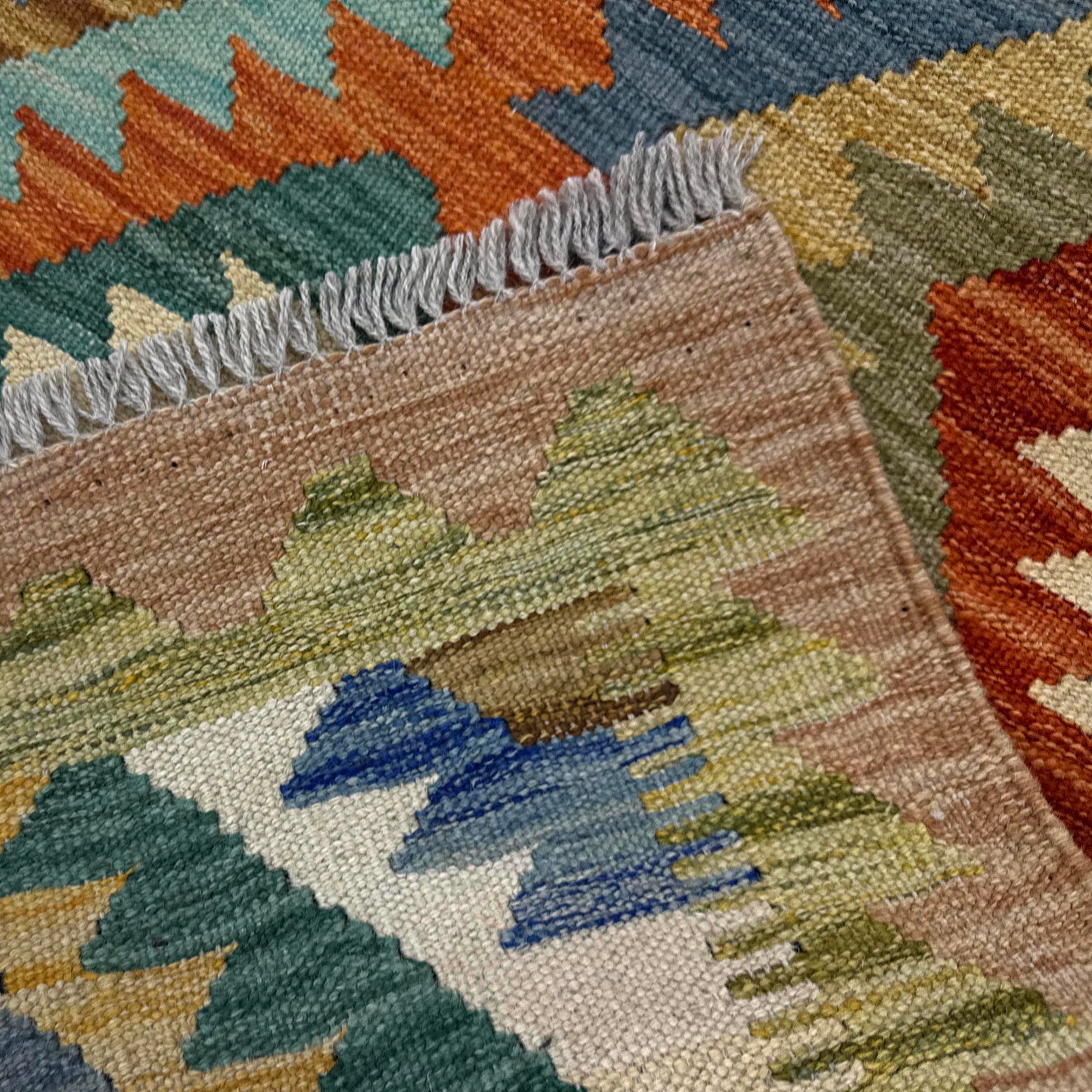 Handmade Vegetable Kelim 2' 8" x 3' 11" (ft) - No. Y39198
