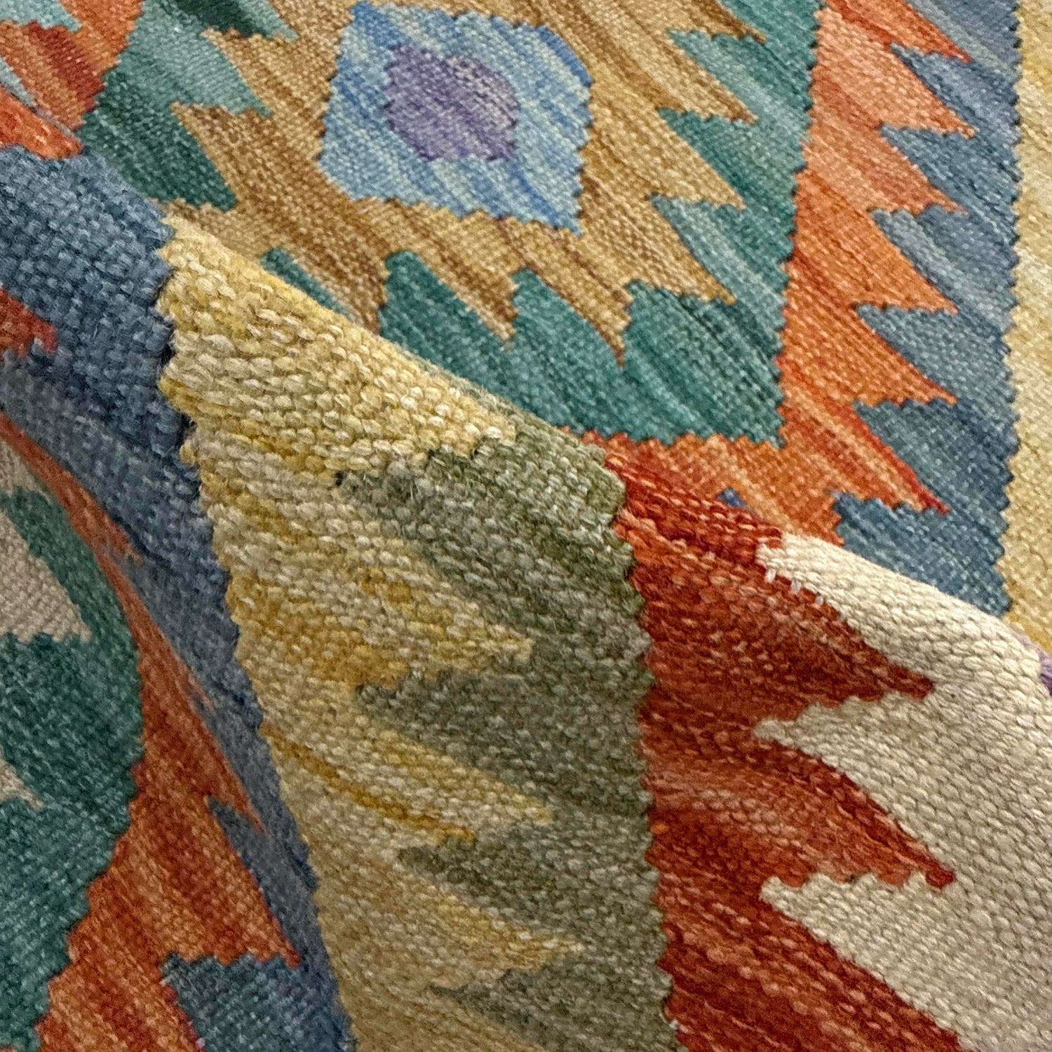 Handmade Vegetable Kelim 2' 8" x 3' 11" (ft) - No. Y39198