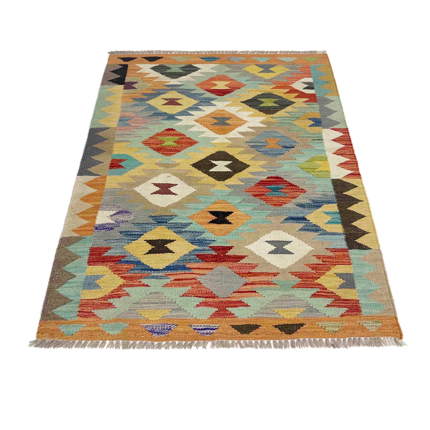 Handmade Vegetable Kelim 2' 7" x 4' 0" (ft) - No. Y39200