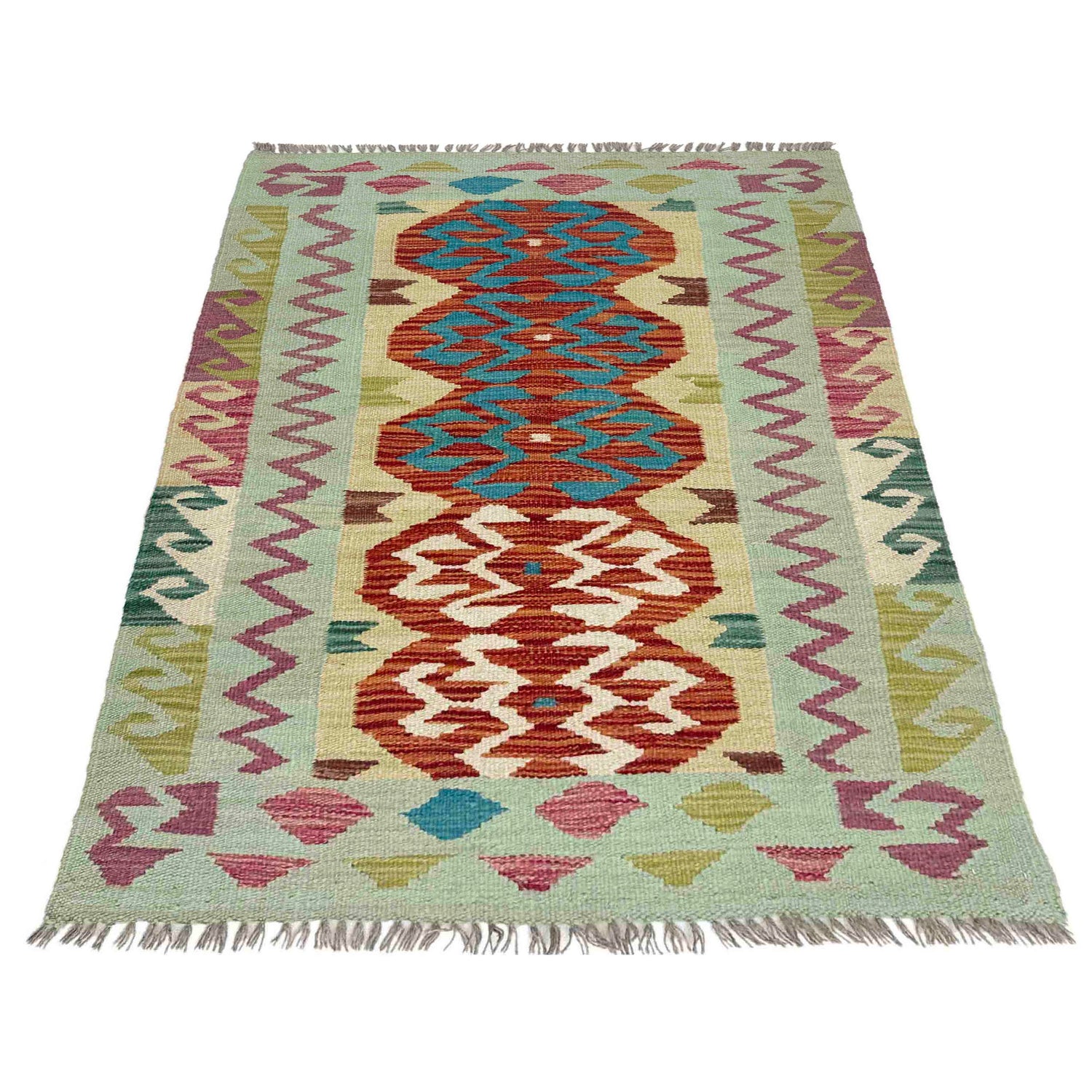 Handmade Vegetable Kilim 2' 7" x 4' 0" (ft) - No. Y39201